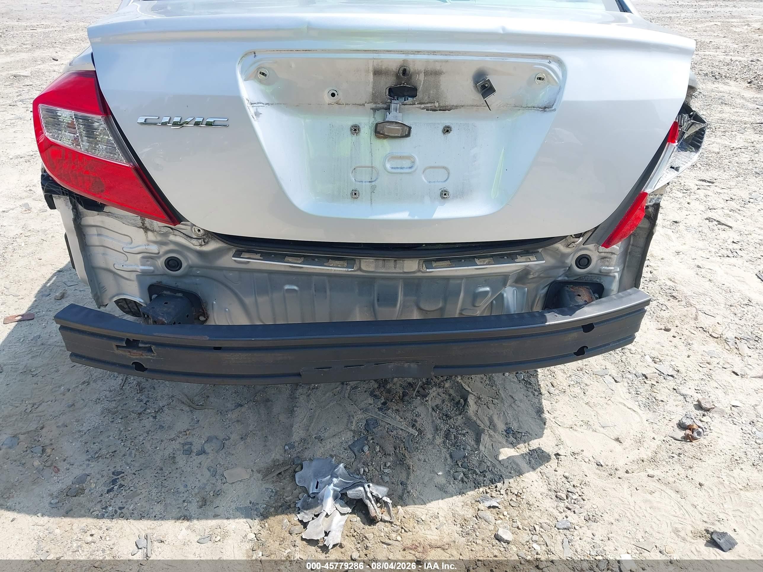 2012 Honda Civic Lx Silver vin: 19XFB2F59CE074824