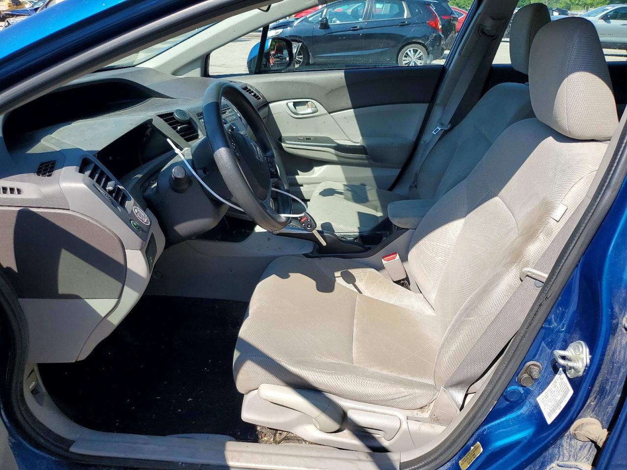 2012 Honda Civic Lx Blue vin: 19XFB2F59CE076833