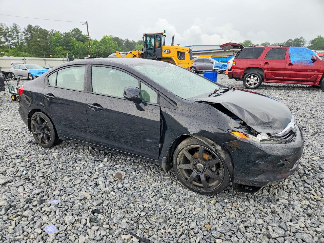 2012 Honda Civic Lx Black vin: 19XFB2F59CE086102