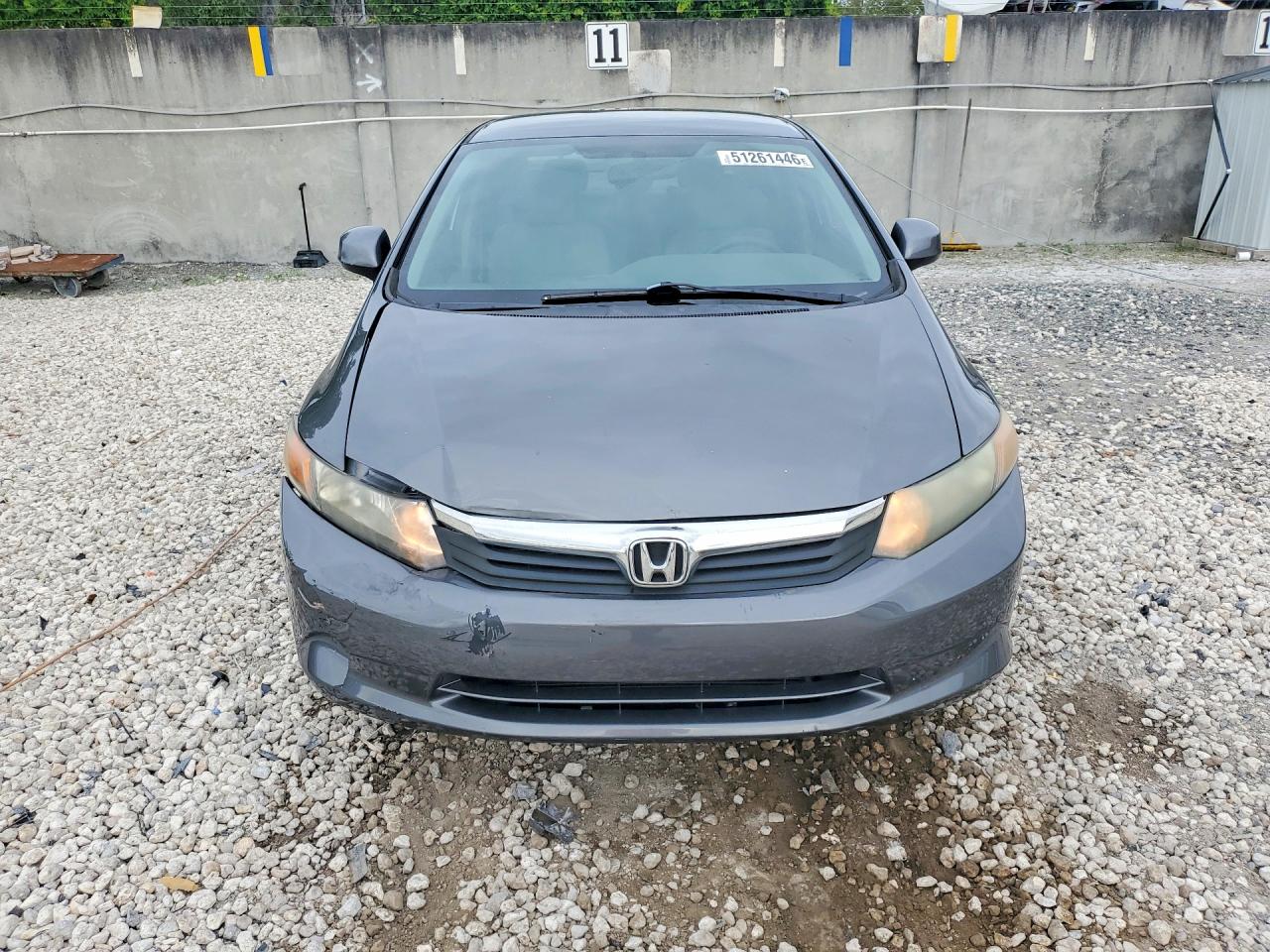 2012 Honda Civic Lx Серый vin: 19XFB2F59CE097682