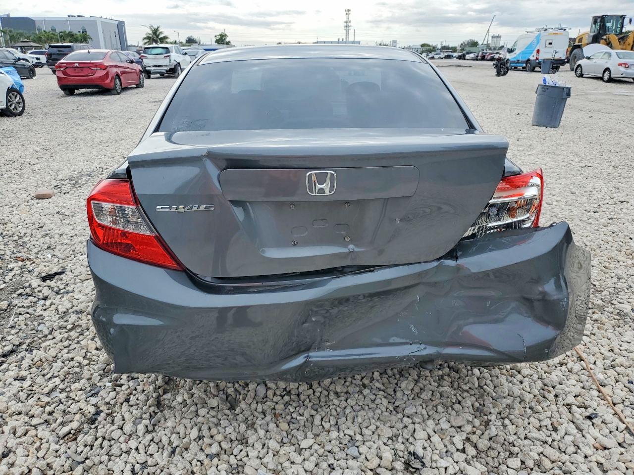 2012 Honda Civic Lx Серый vin: 19XFB2F59CE097682