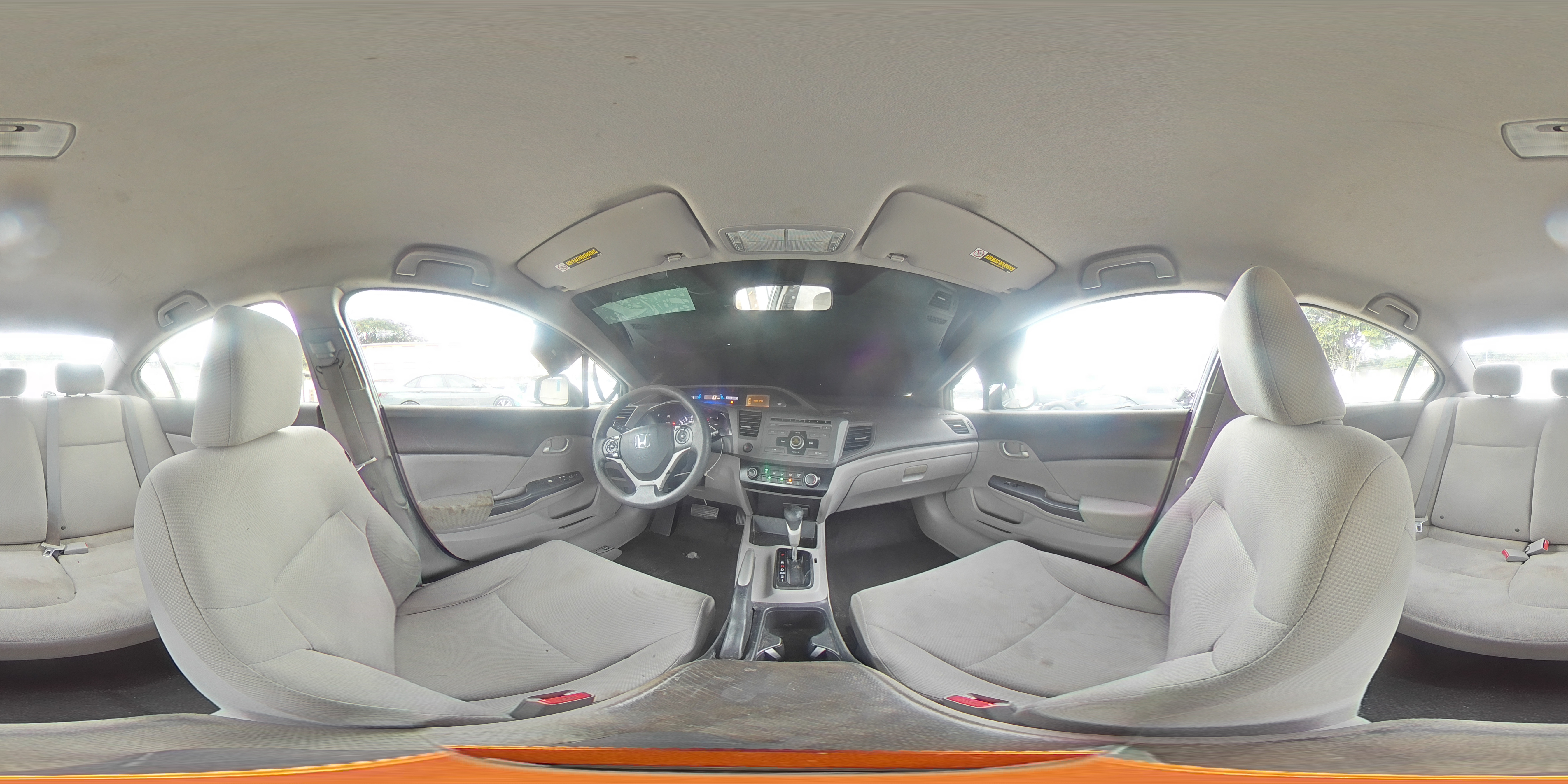 2012 Honda Civic Lx Серый vin: 19XFB2F59CE097682