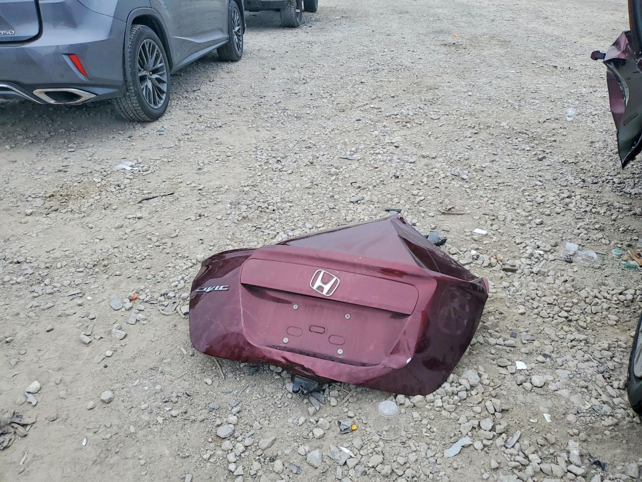 2012 Honda Civic Lx Burgundy vin: 19XFB2F59CE098475
