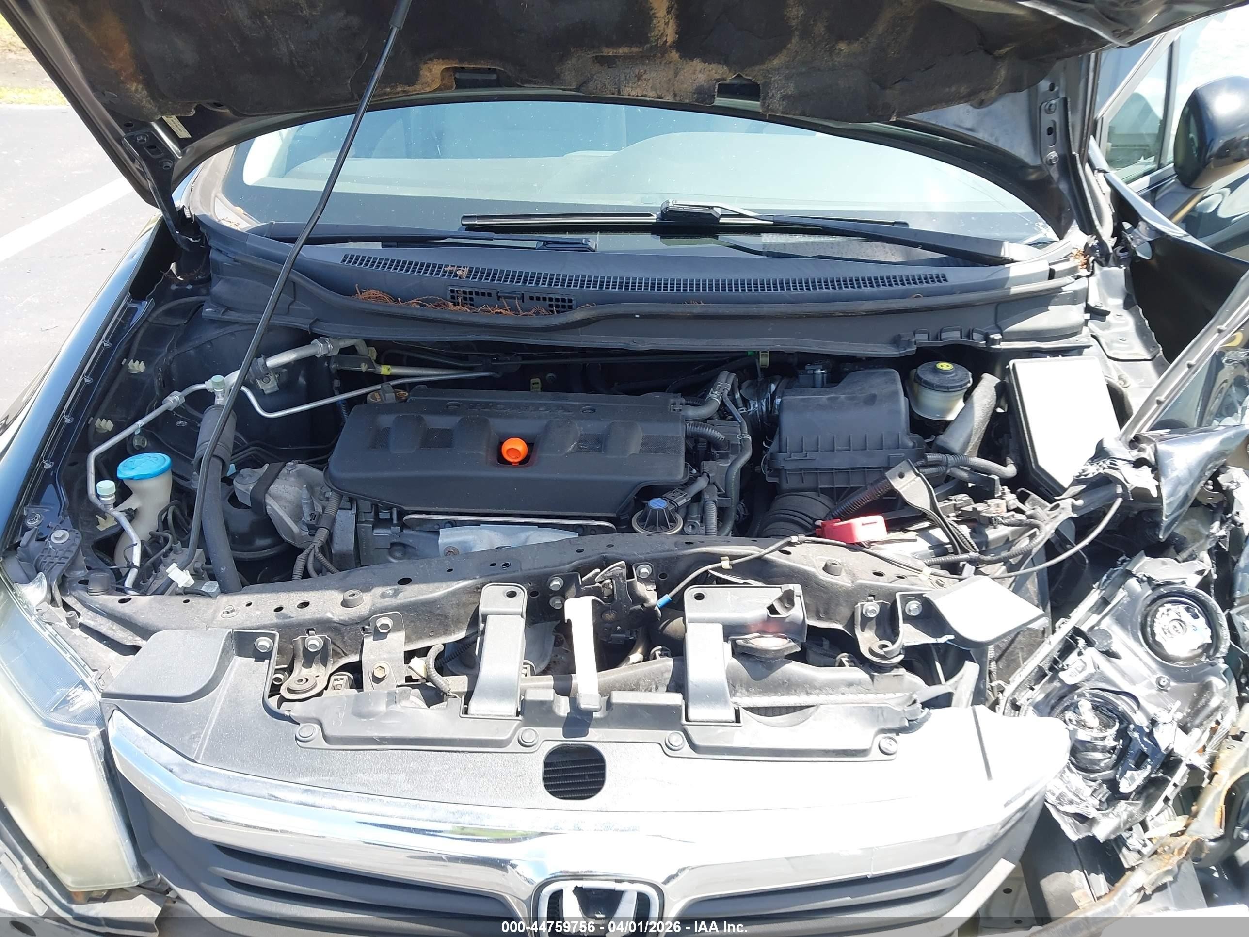 2012 Honda Civic Lx Black vin: 19XFB2F59CE100631