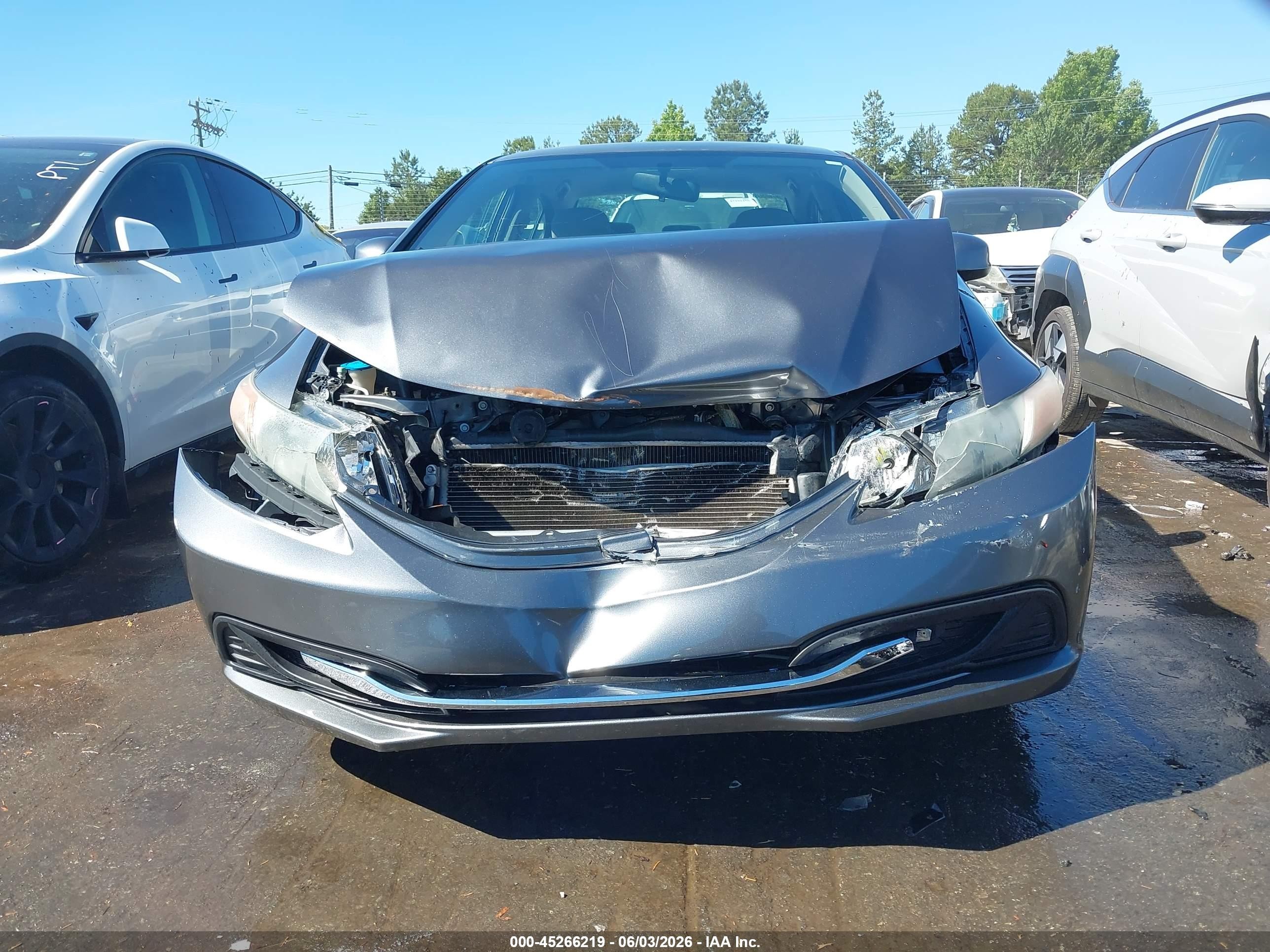 2012 Honda Civic Lx Gray vin: 19XFB2F59CE104114