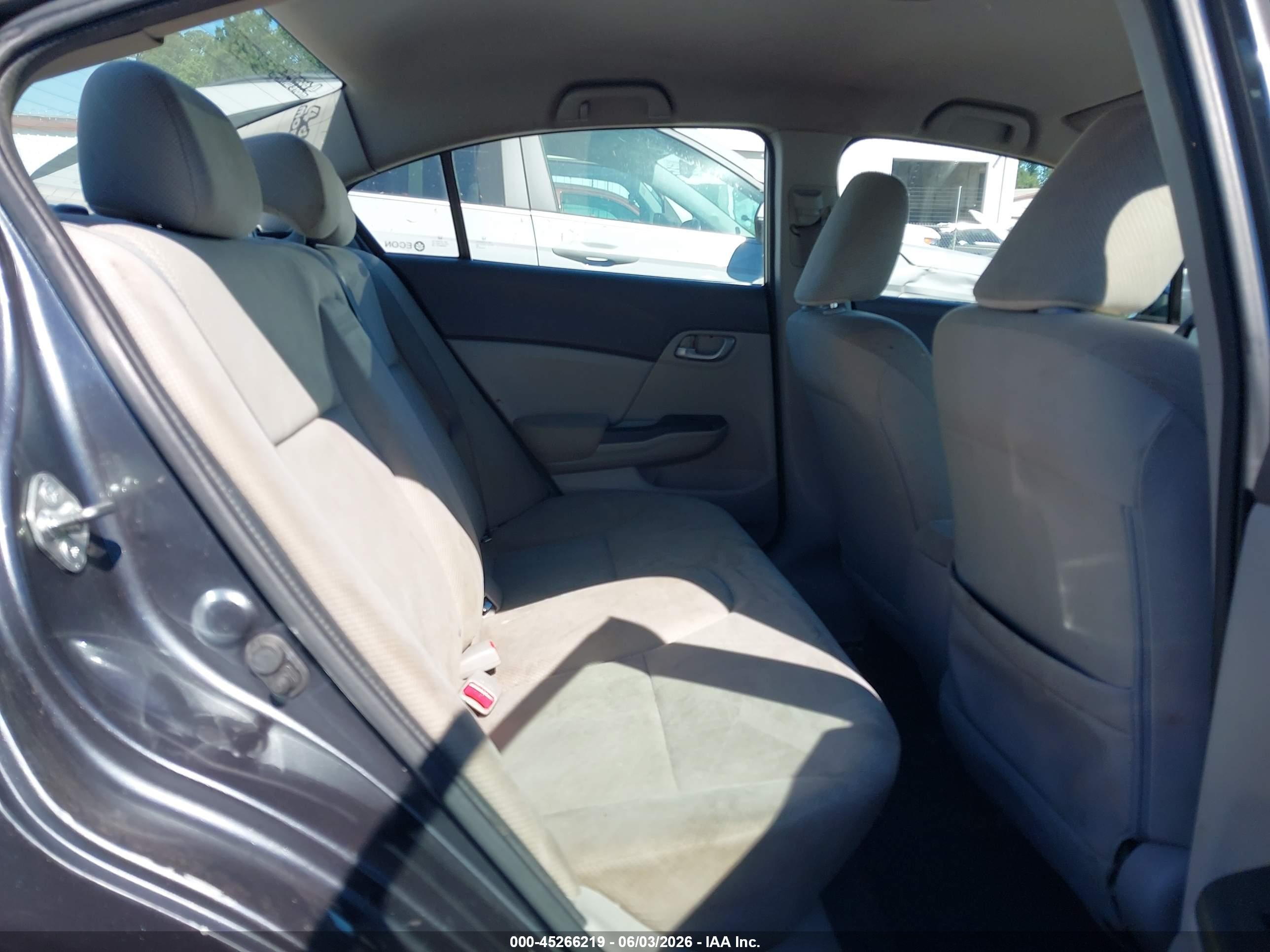 2012 Honda Civic Lx Gray vin: 19XFB2F59CE104114