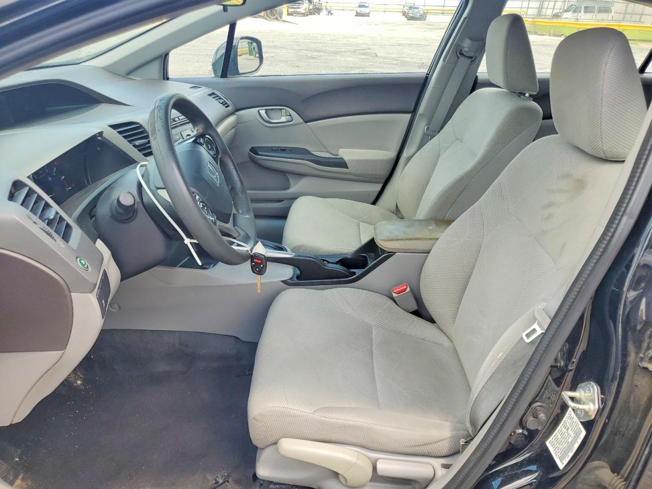 2012 Honda Civic Lx Black vin: 19XFB2F59CE107255