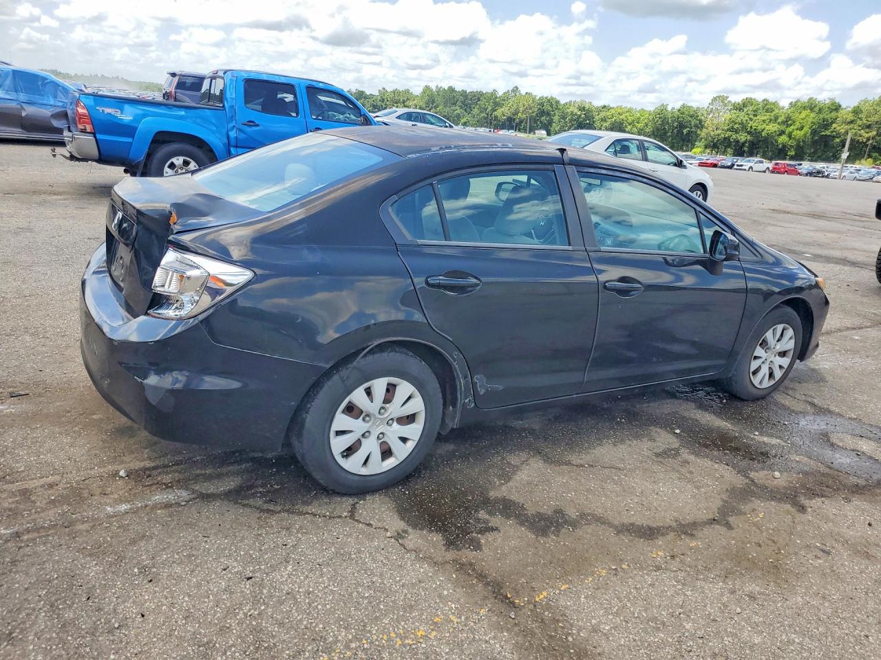 2012 Honda Civic Lx Black vin: 19XFB2F59CE107255