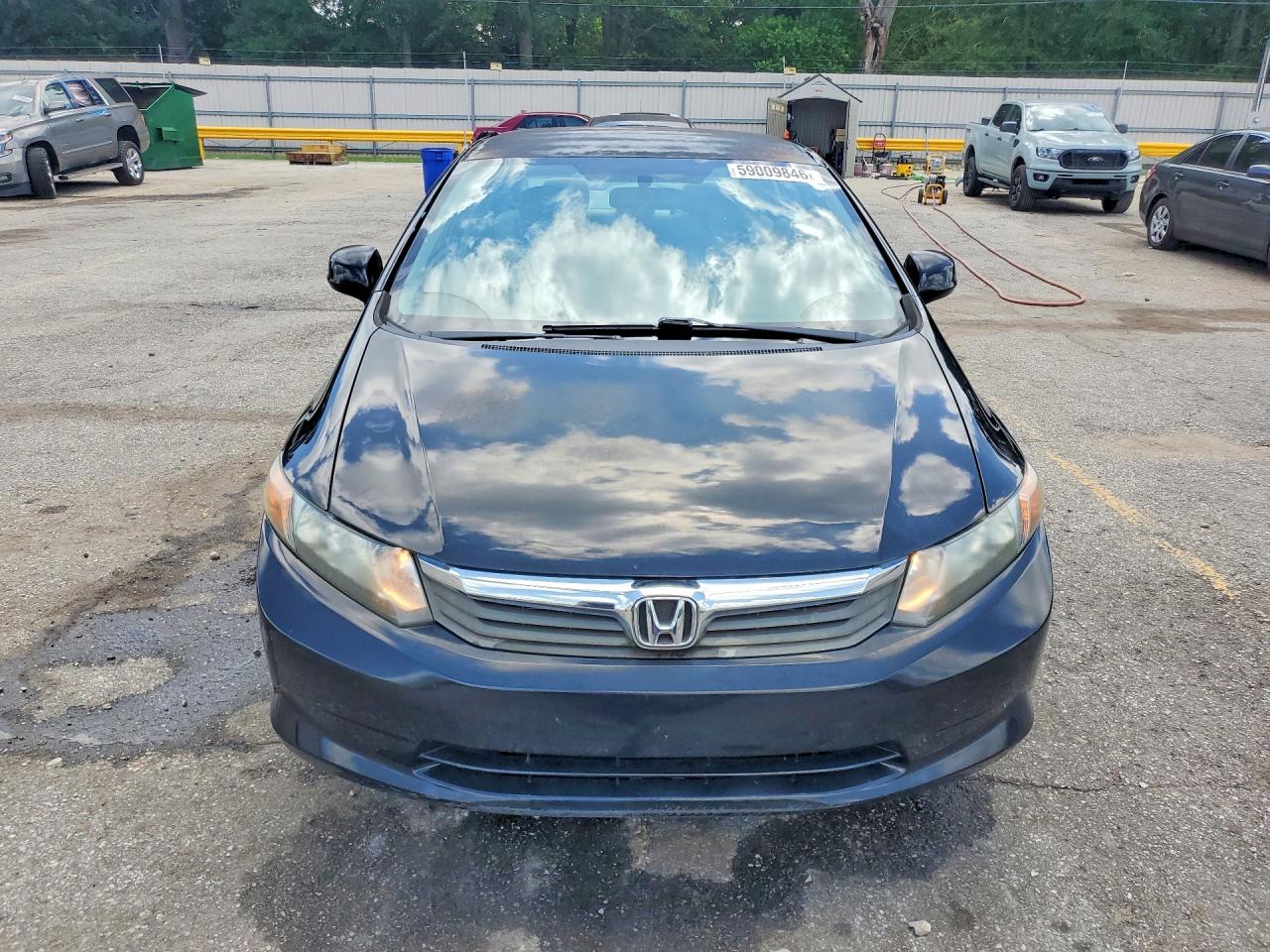 2012 Honda Civic Lx Black vin: 19XFB2F59CE107255