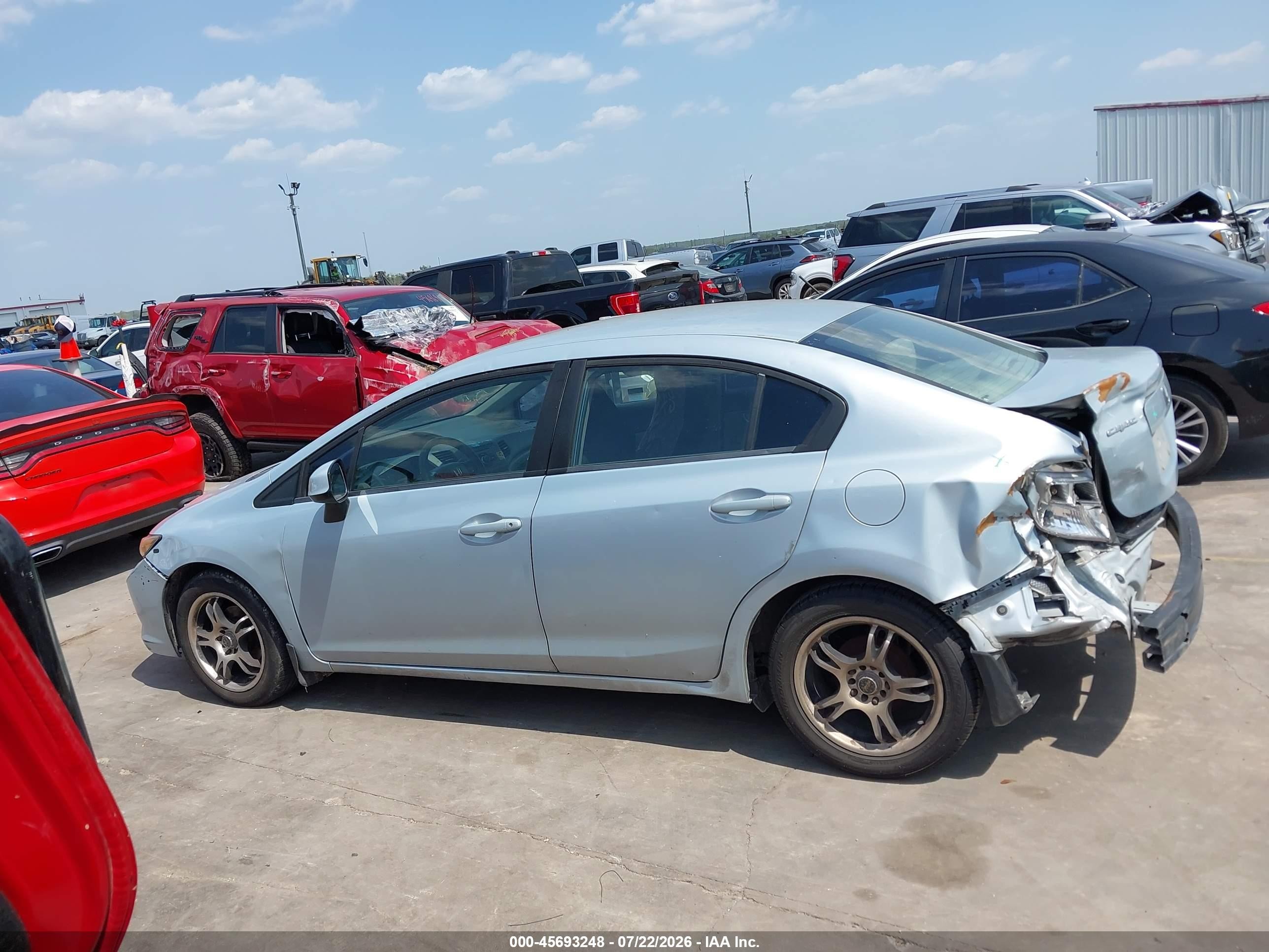 2012 Honda Civic Lx Light Blue vin: 19XFB2F59CE330637