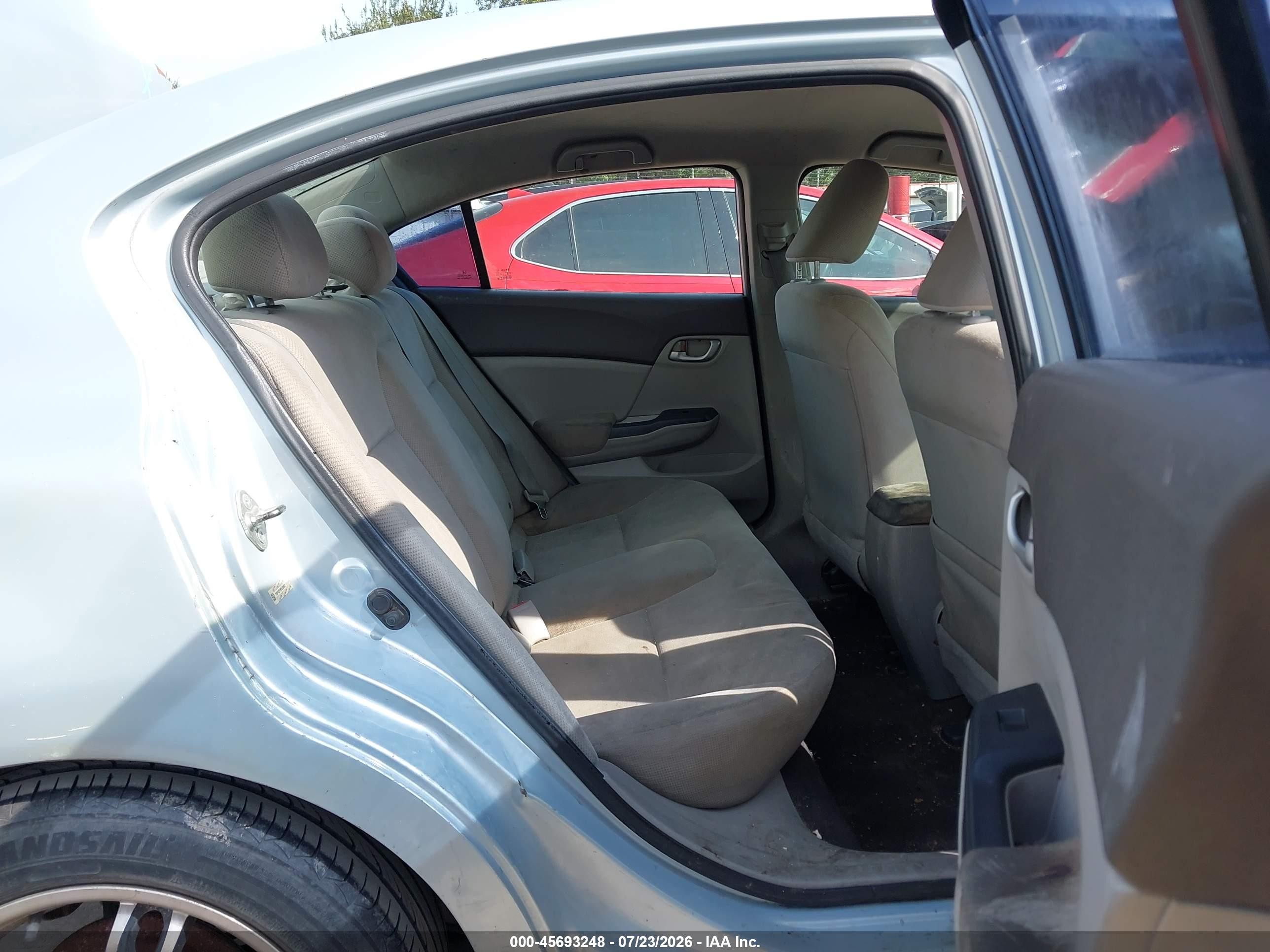 2012 Honda Civic Lx Light Blue vin: 19XFB2F59CE330637