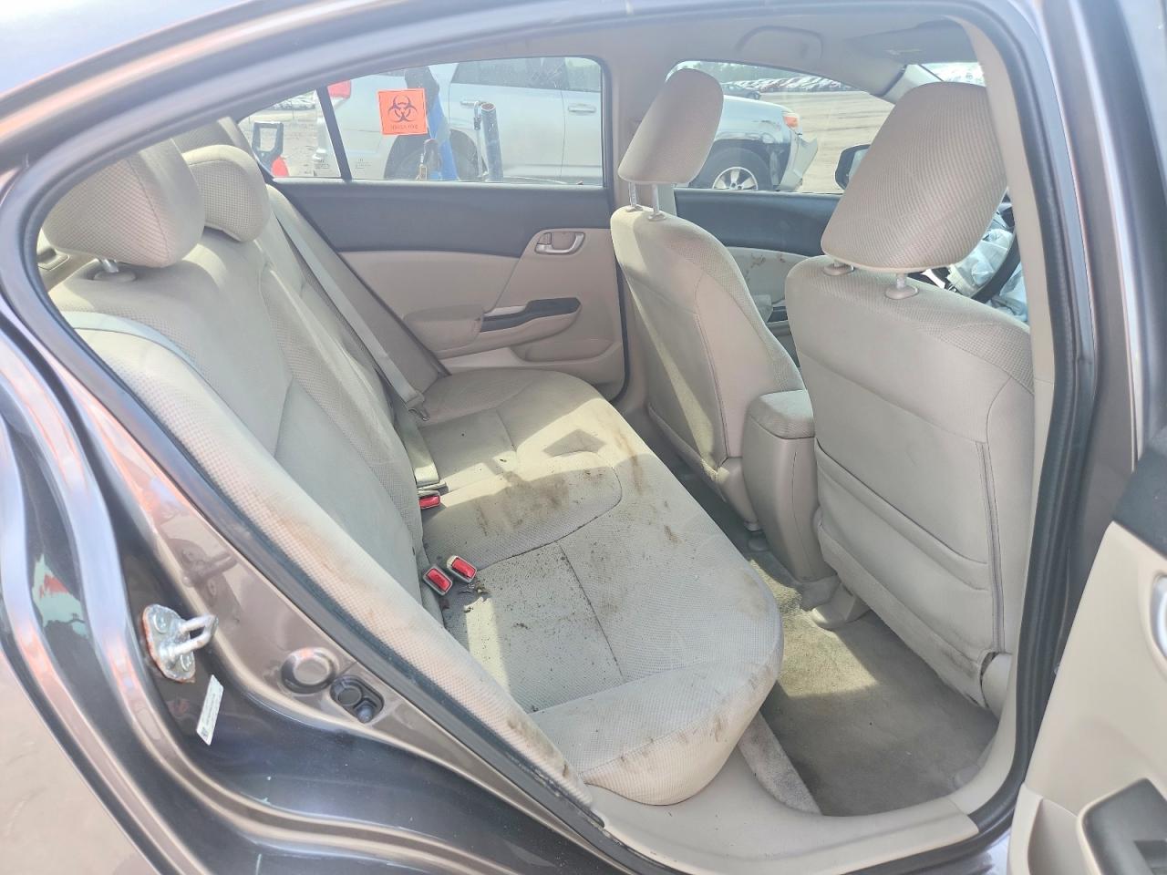 2012 Honda Civic Lx Gray vin: 19XFB2F59CE332176