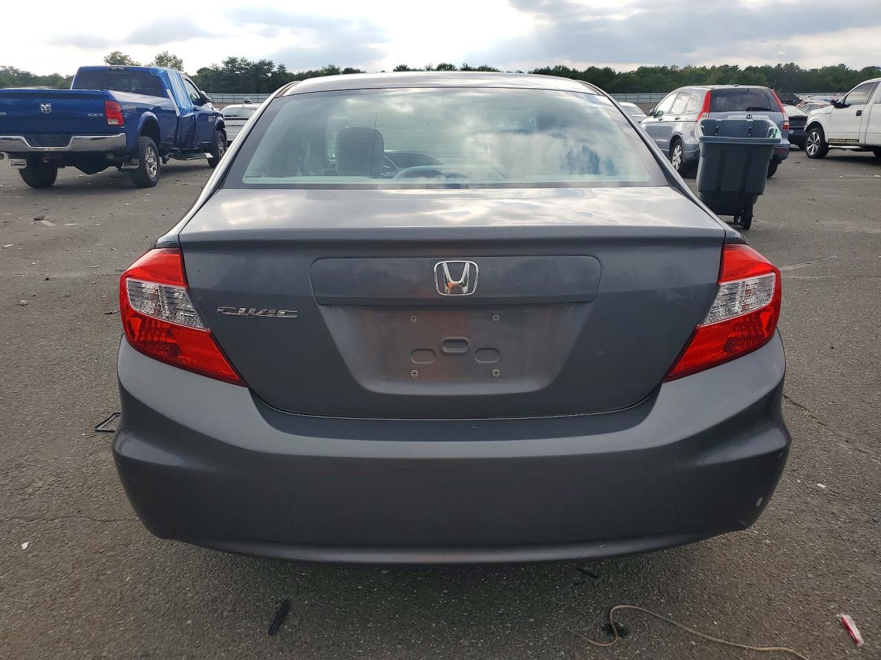 2012 Honda Civic Lx Серый vin: 19XFB2F59CE333800