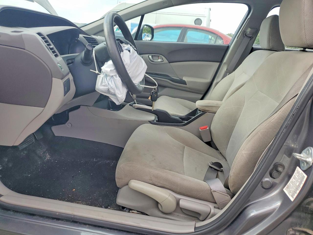 2012 Honda Civic Lx Серый vin: 19XFB2F59CE333800