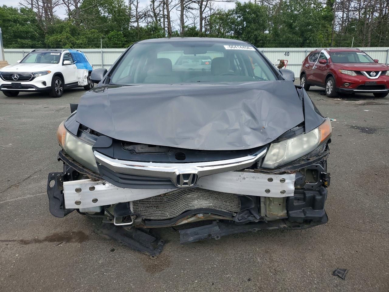 2012 Honda Civic Lx Серый vin: 19XFB2F59CE333800