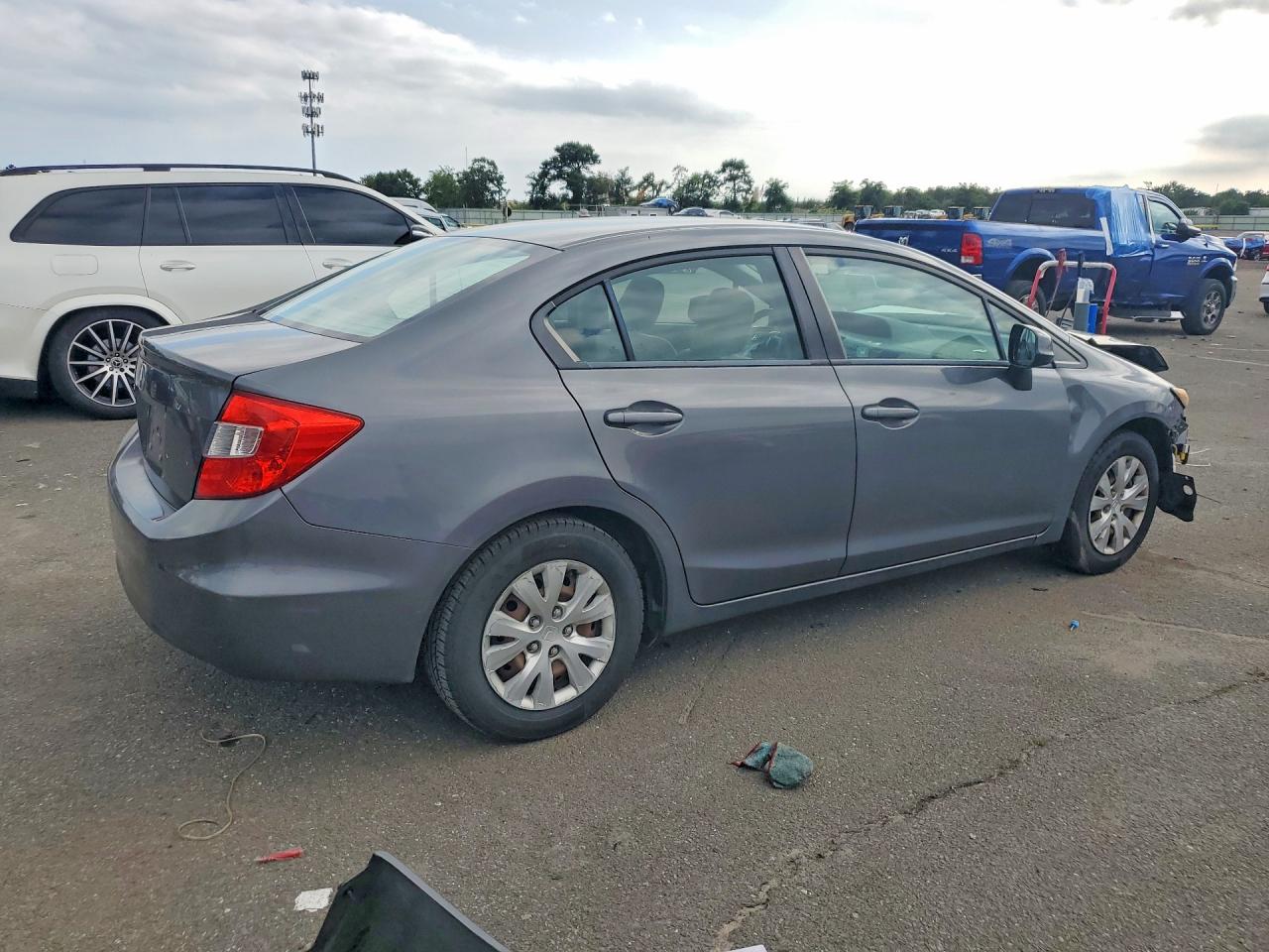 2012 Honda Civic Lx Серый vin: 19XFB2F59CE333800