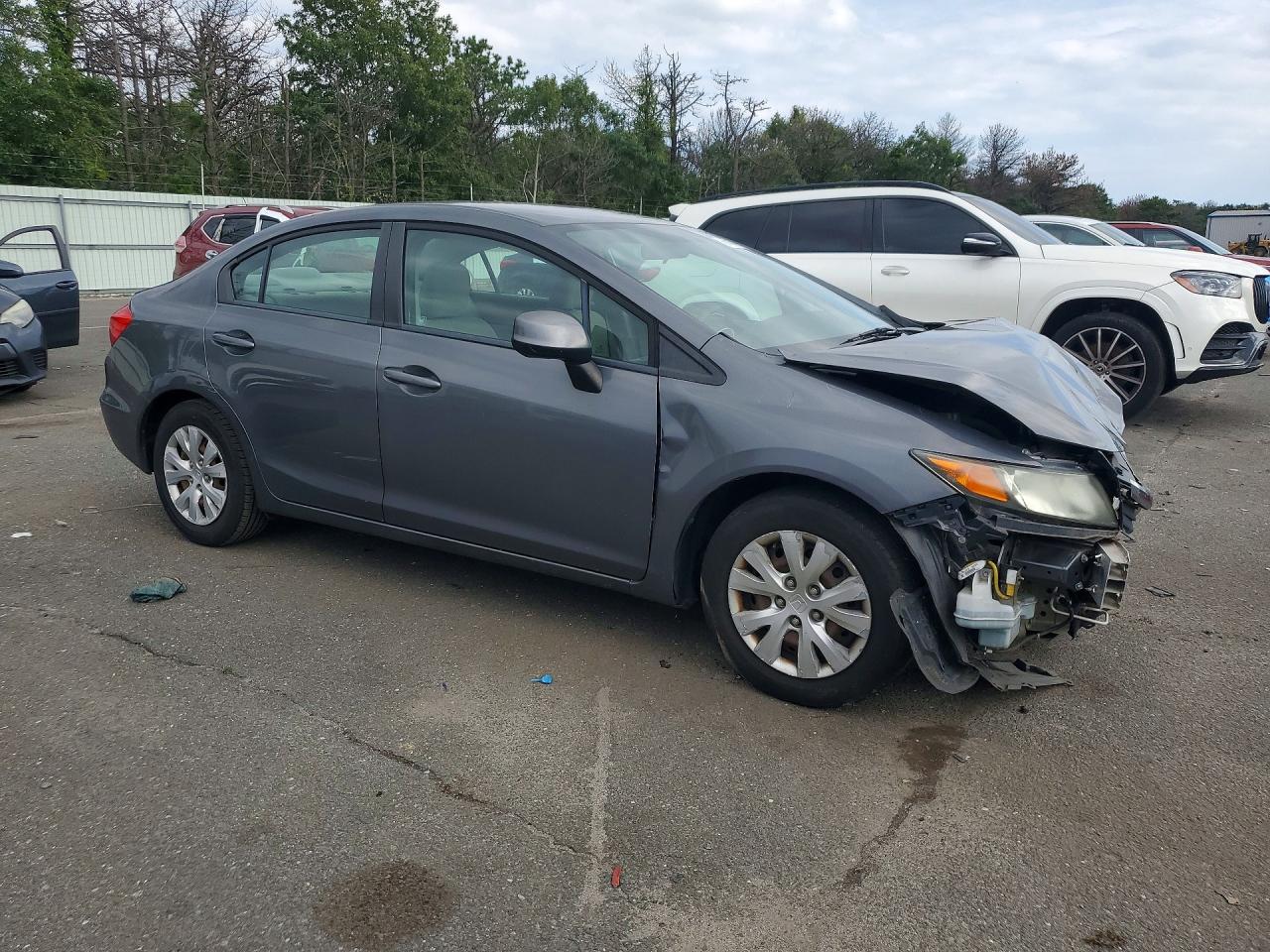2012 Honda Civic Lx Серый vin: 19XFB2F59CE333800