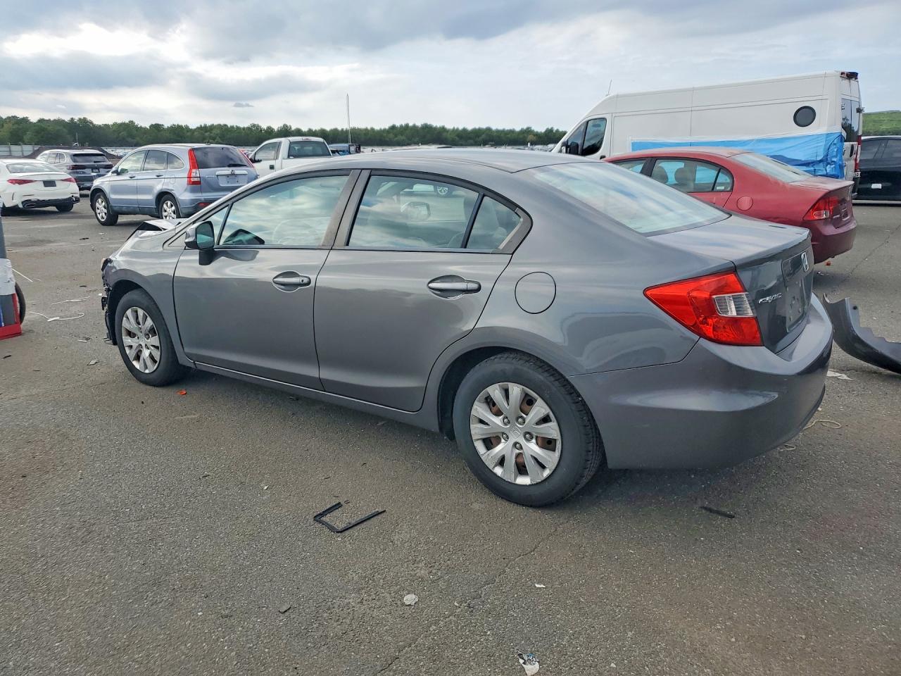 2012 Honda Civic Lx Серый vin: 19XFB2F59CE333800