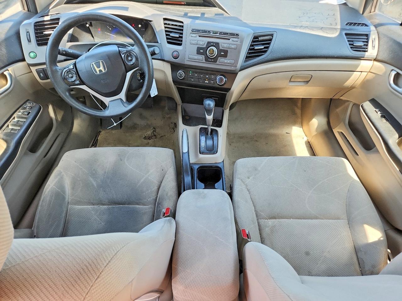 2012 Honda Civic Lx Gray vin: 19XFB2F59CE336387
