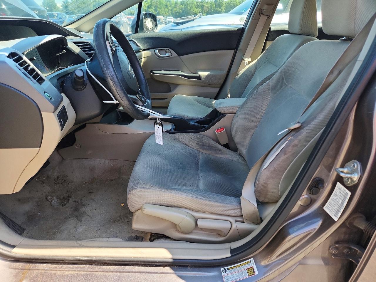 2012 Honda Civic Lx Gray vin: 19XFB2F59CE336387