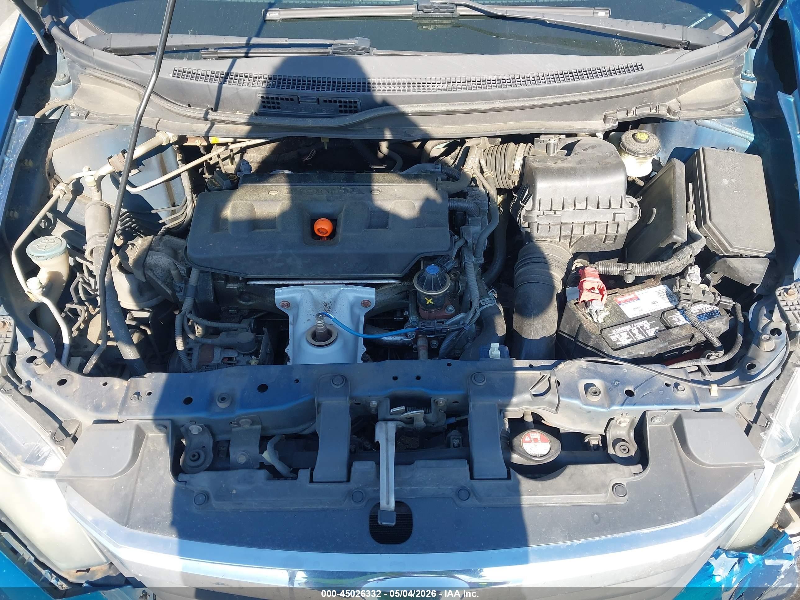 2012 Honda Civic Lx Blue vin: 19XFB2F59CE340178