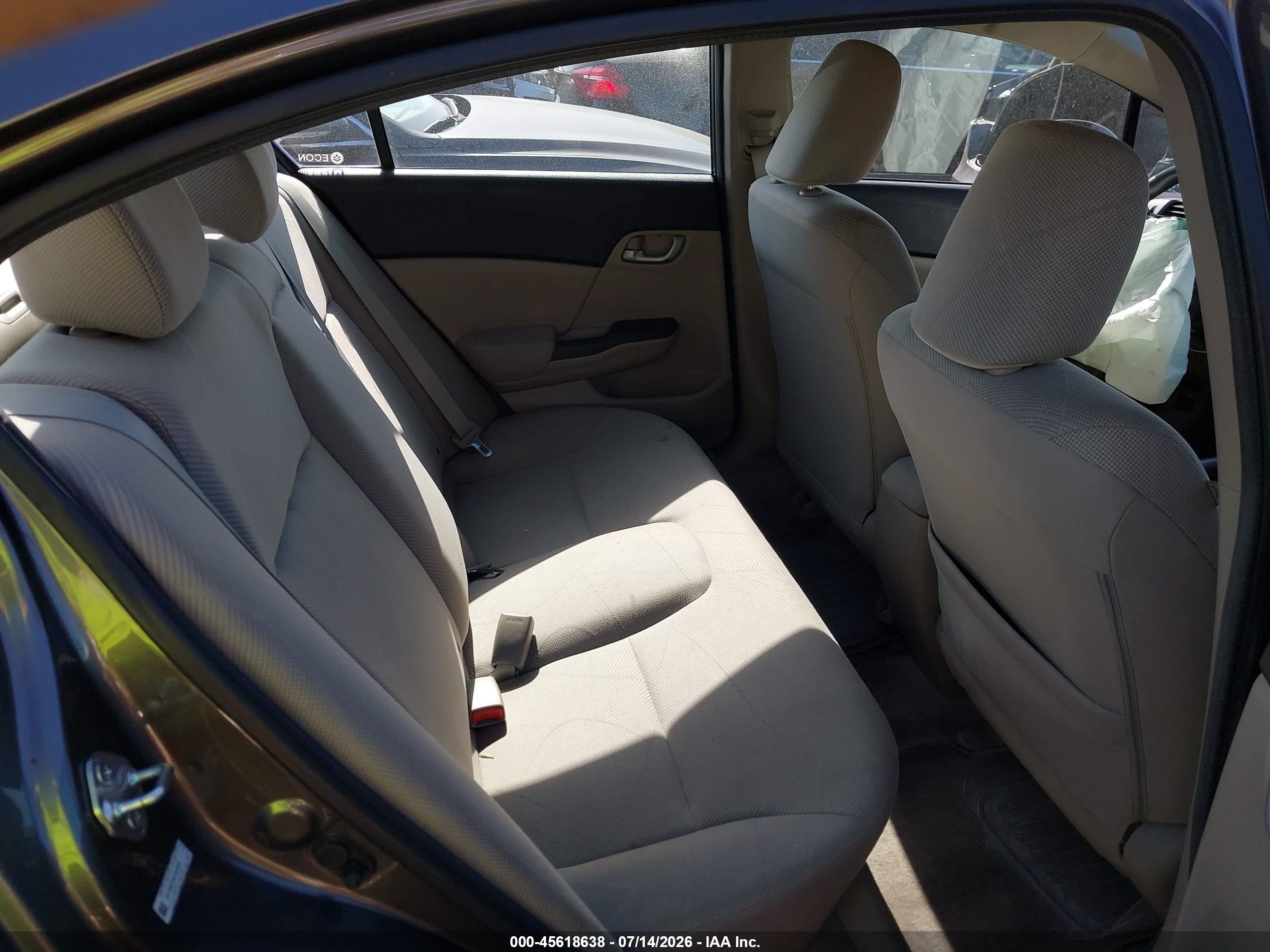 2012 Honda Civic Lx Gray vin: 19XFB2F59CE365954
