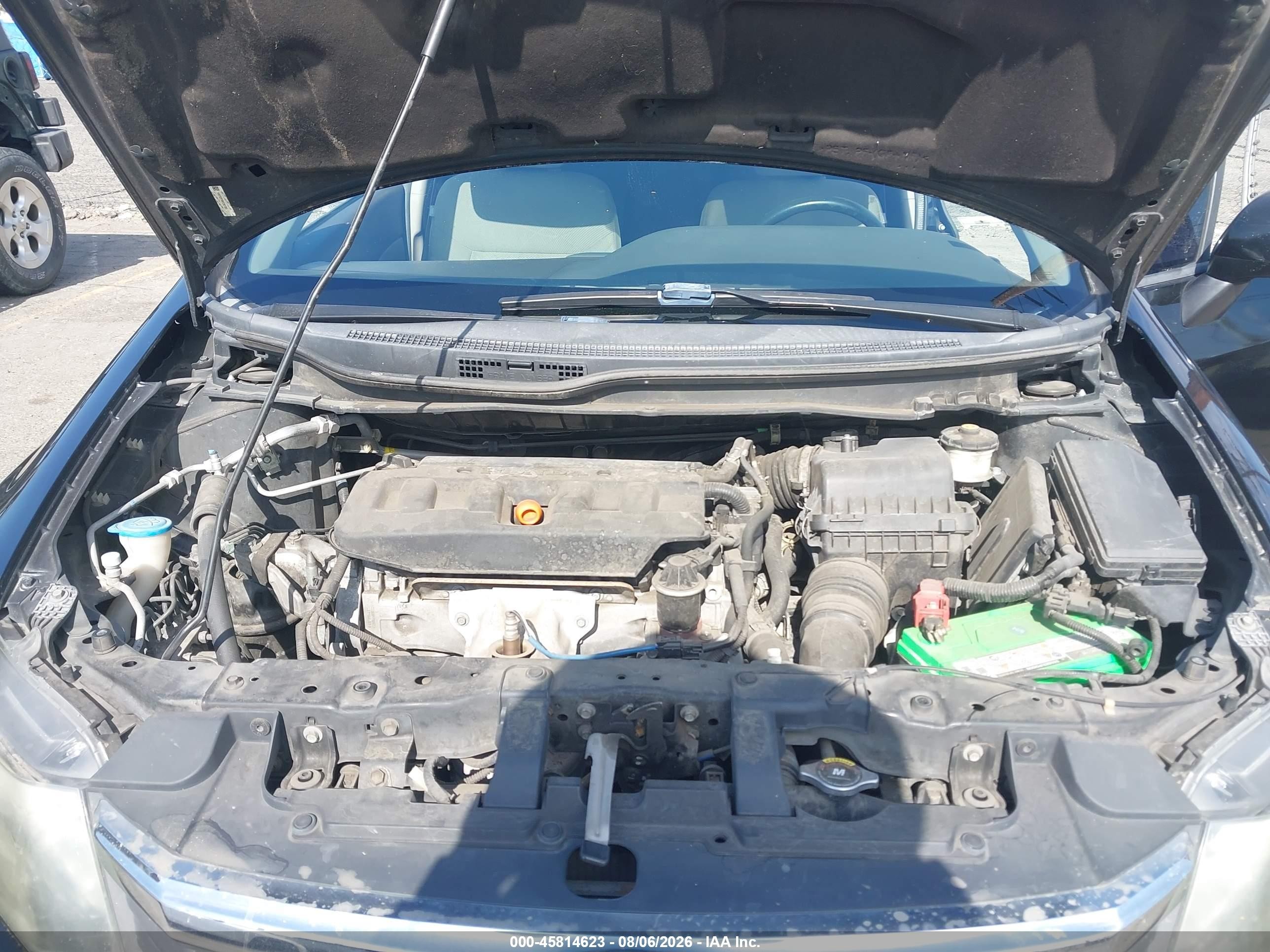 2012 Honda Civic Lx Black vin: 19XFB2F59CE367283