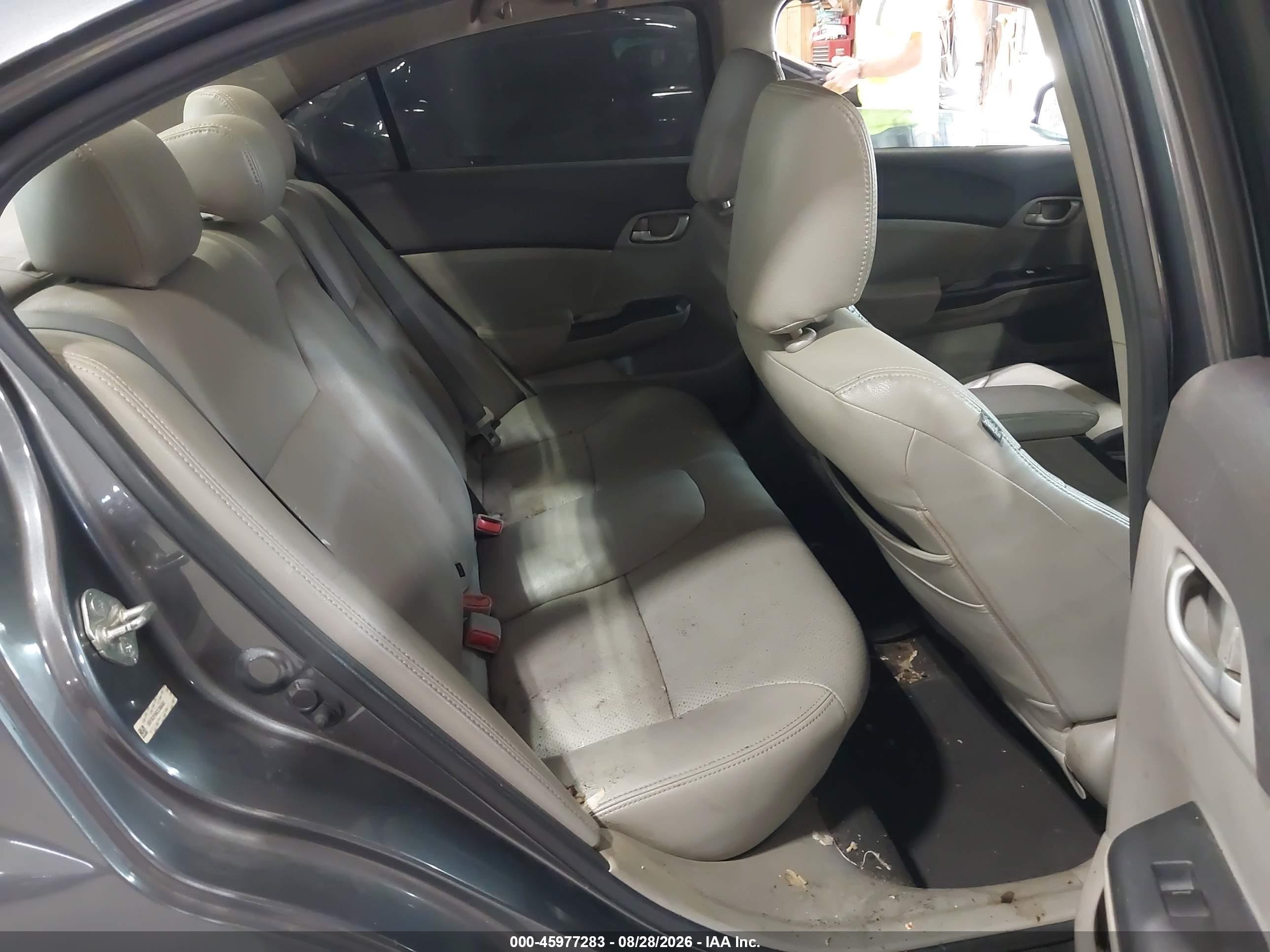 2012 Honda Civic Lx Gray vin: 19XFB2F59CE368482