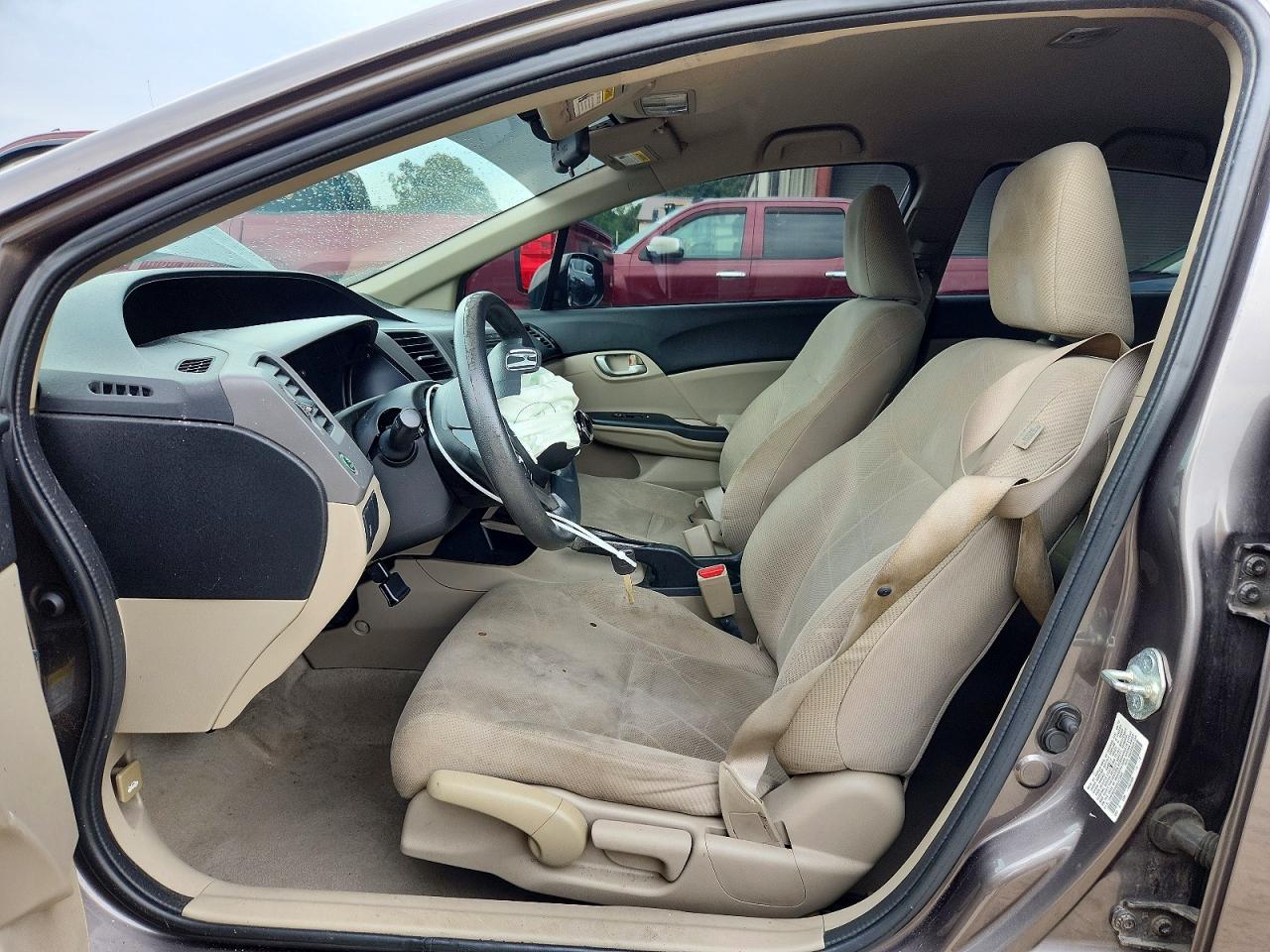 2012 Honda Civic Lx Gray vin: 19XFB2F59CE373889