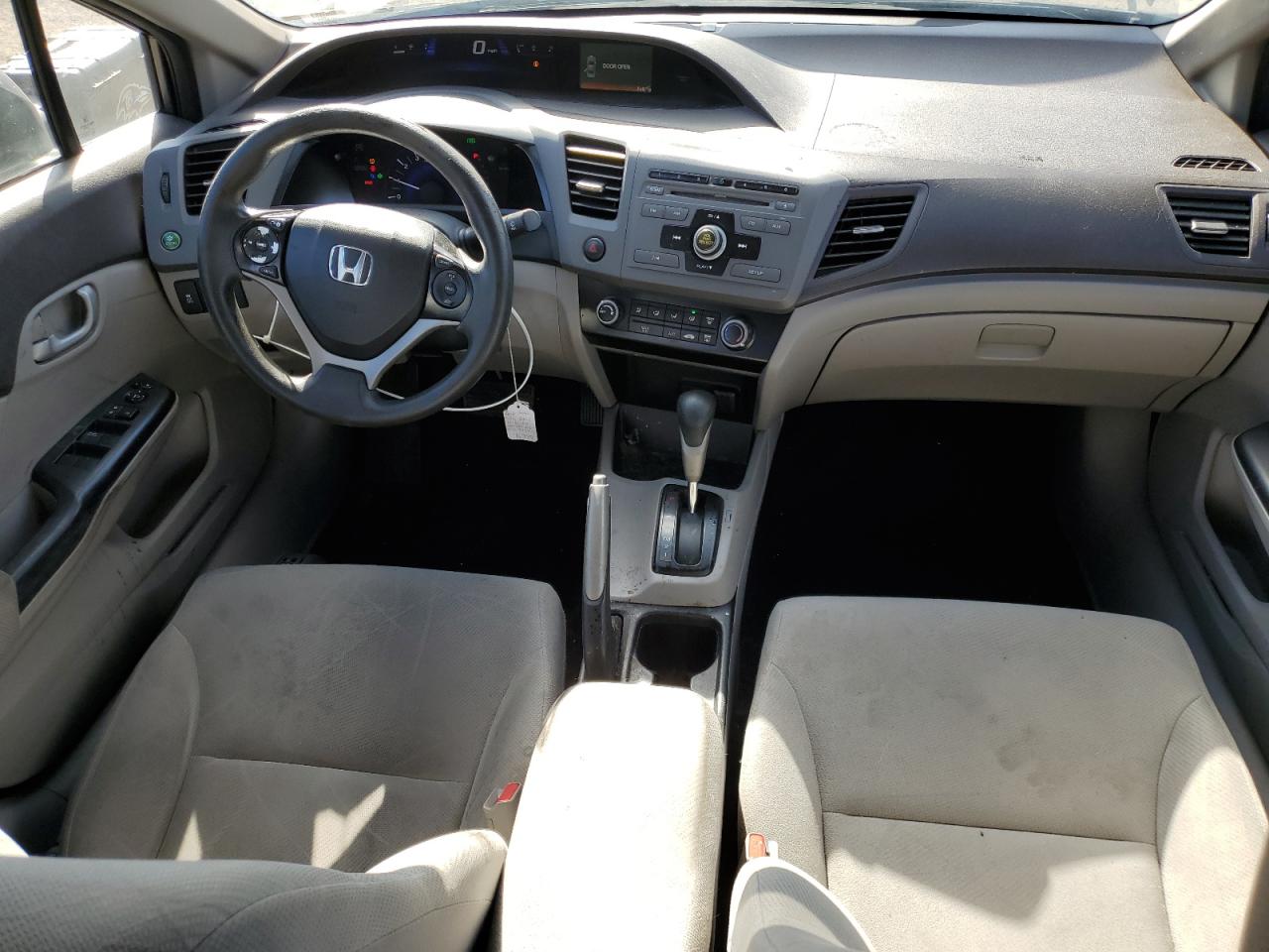 2012 Honda Civic Lx Gray vin: 19XFB2F59CE379319