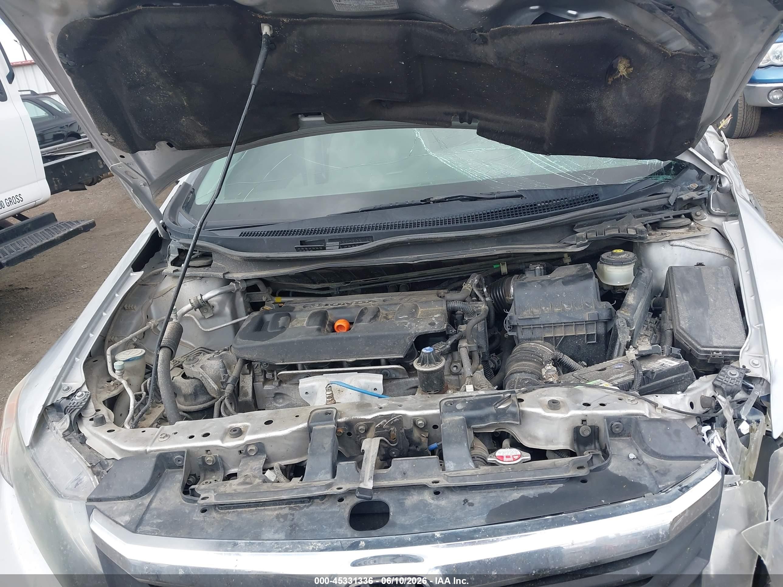 2012 Honda Civic Lx Silver vin: 19XFB2F59CE381684