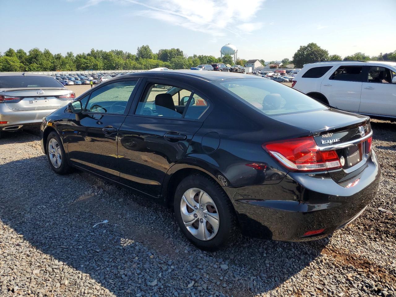 2013 Honda Civic Lx Black vin: 19XFB2F59DE004662