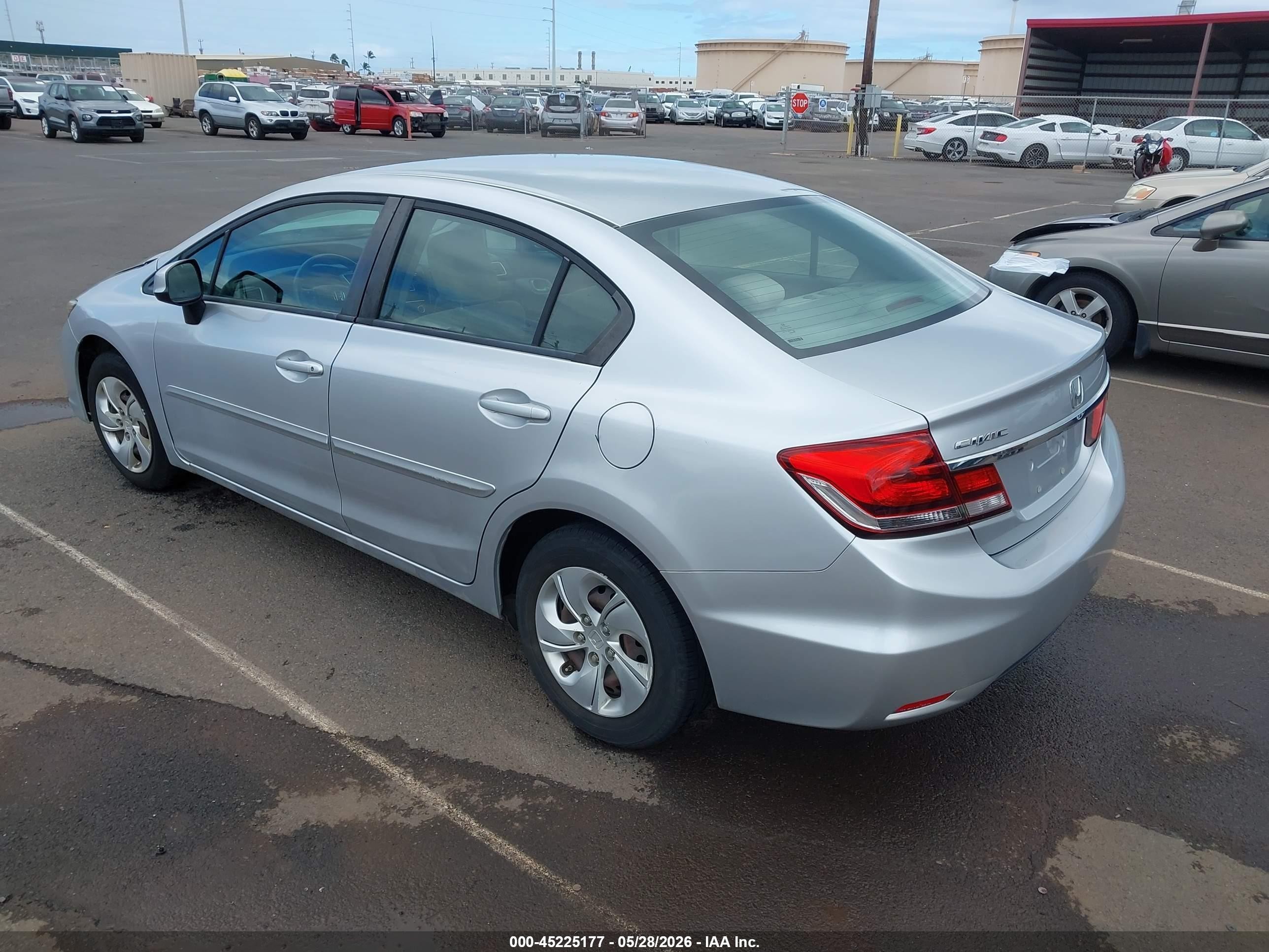 2013 Honda Civic Lx Silver vin: 19XFB2F59DE025236
