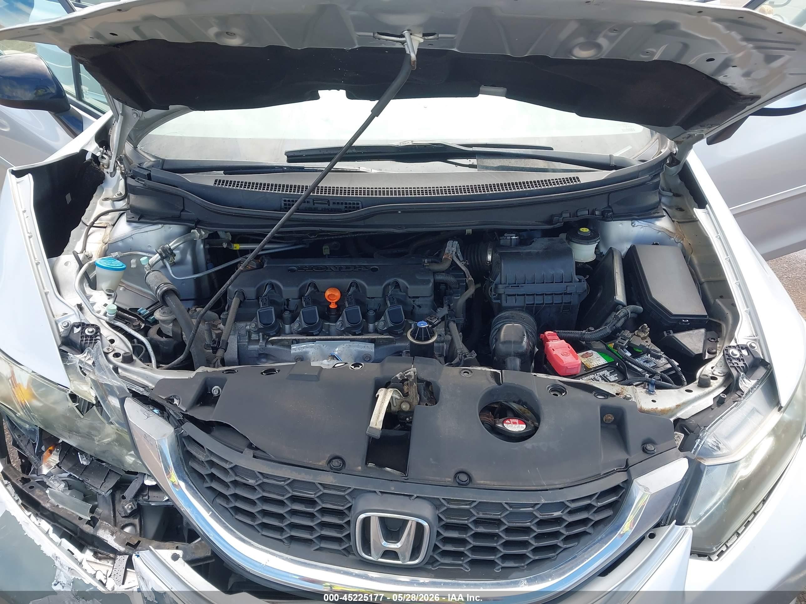 2013 Honda Civic Lx Silver vin: 19XFB2F59DE025236