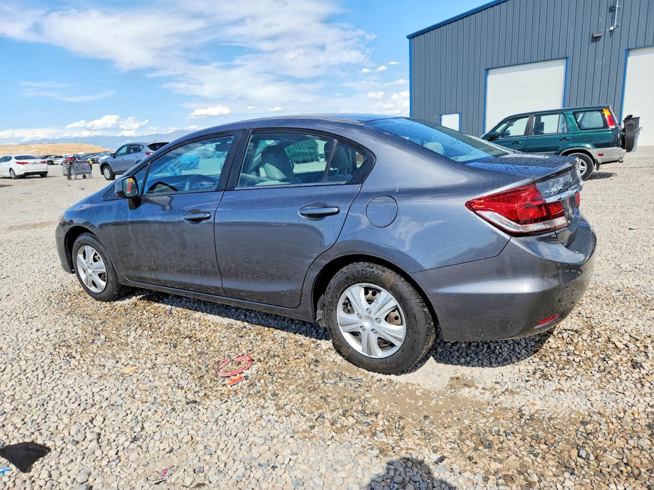 2013 Honda Civic Lx Gray vin: 19XFB2F59DE026001