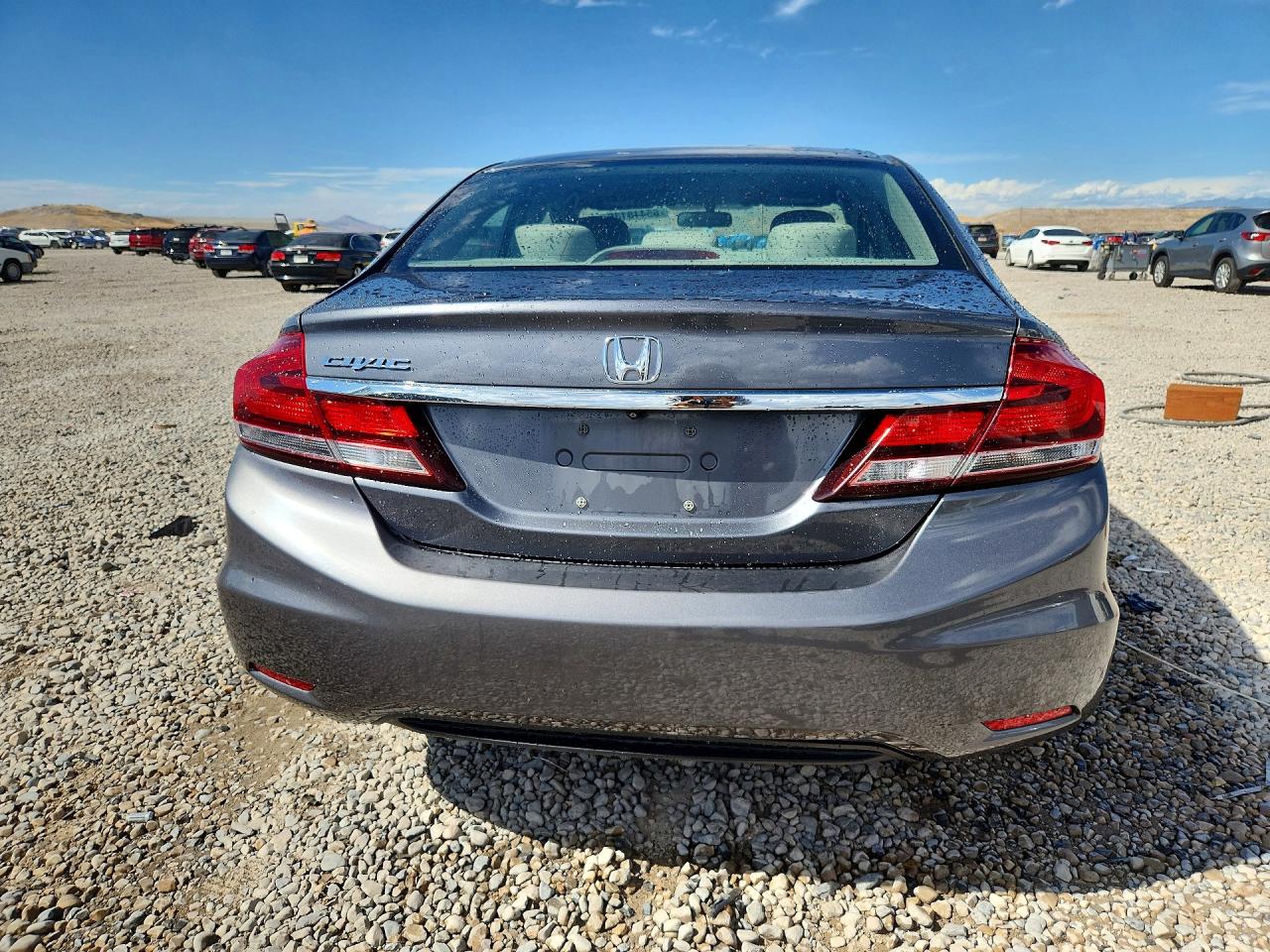 2013 Honda Civic Lx Gray vin: 19XFB2F59DE026001