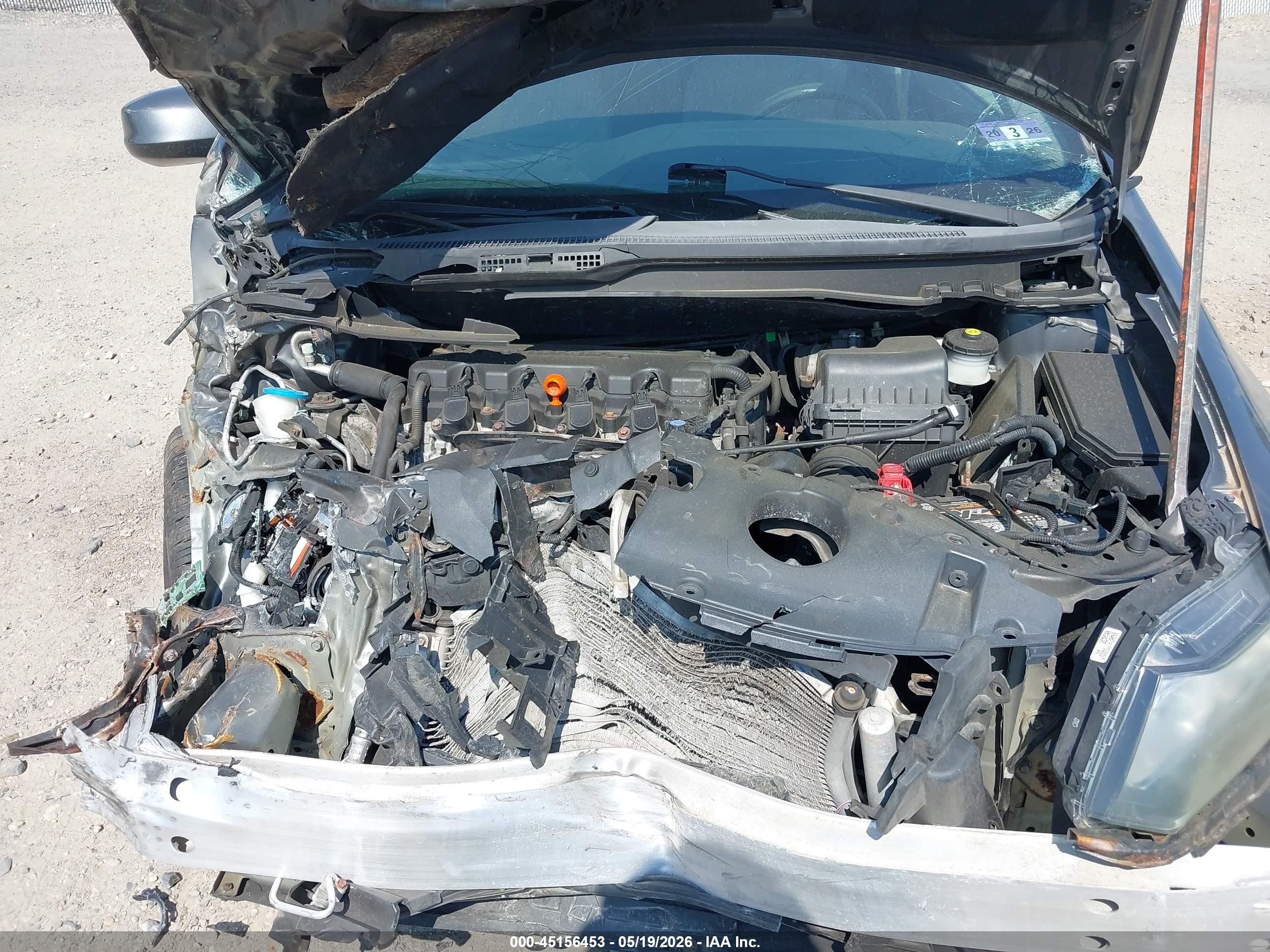 2013 Honda Civic Lx Gray vin: 19XFB2F59DE026046