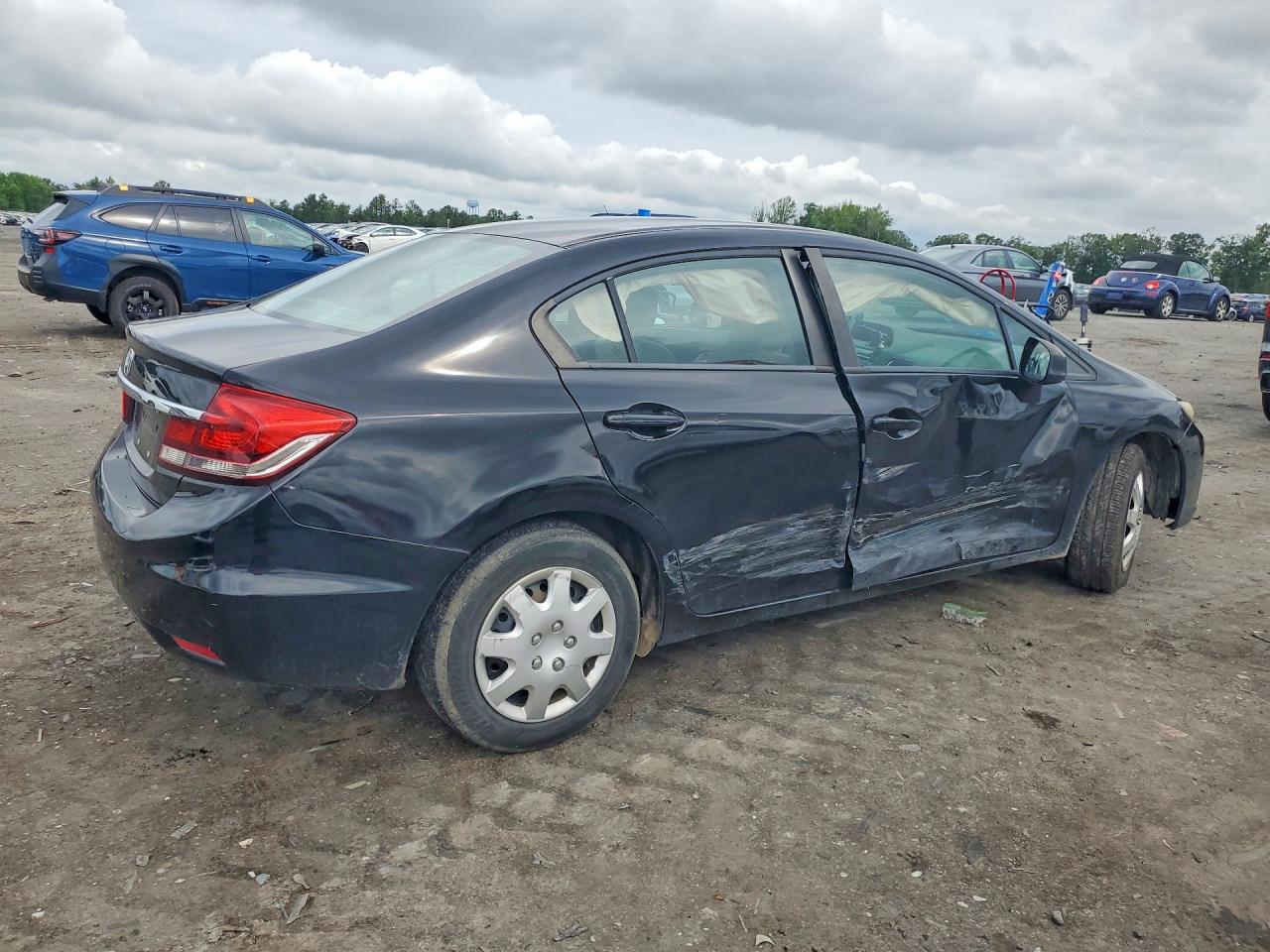 2013 Honda Civic Lx Black vin: 19XFB2F59DE026516