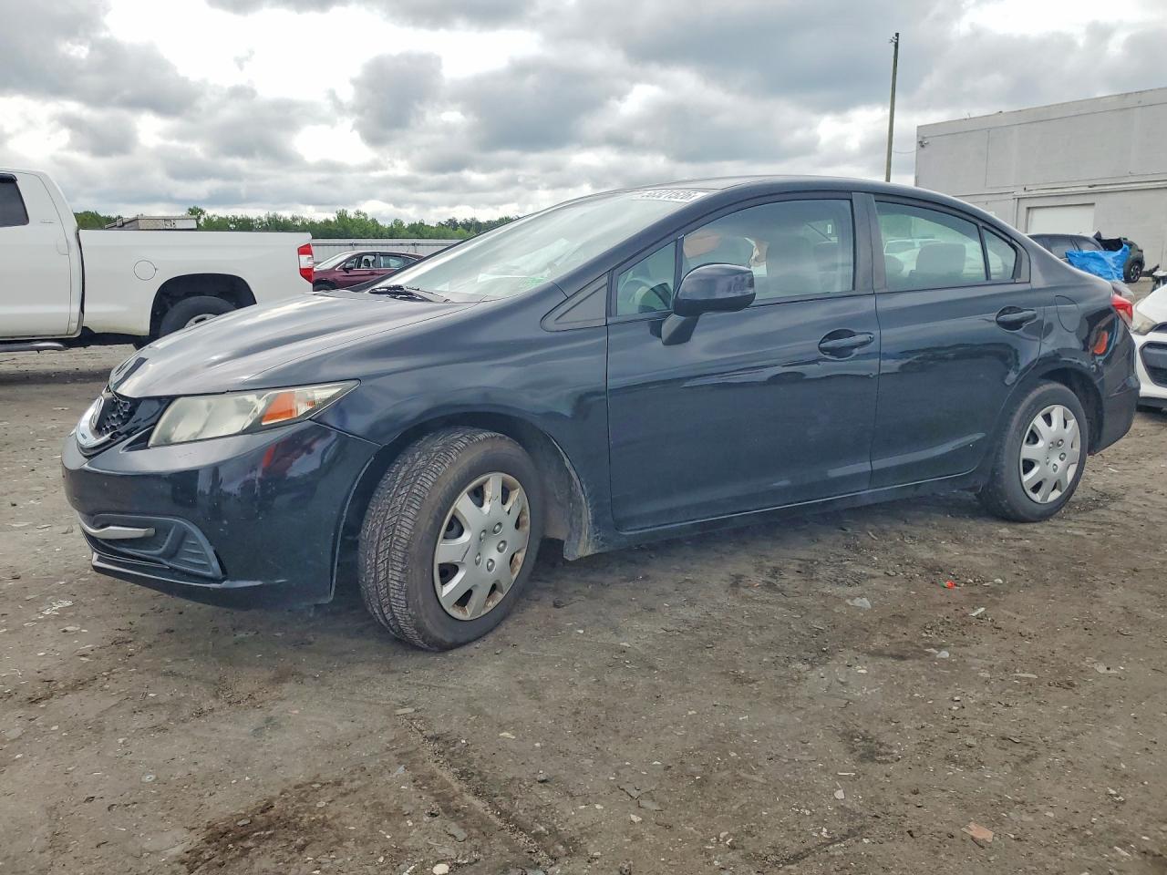 2013 Honda Civic Lx Black vin: 19XFB2F59DE026516