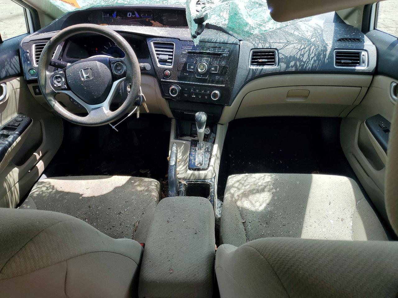 2013 Honda Civic Lx White vin: 19XFB2F59DE030226