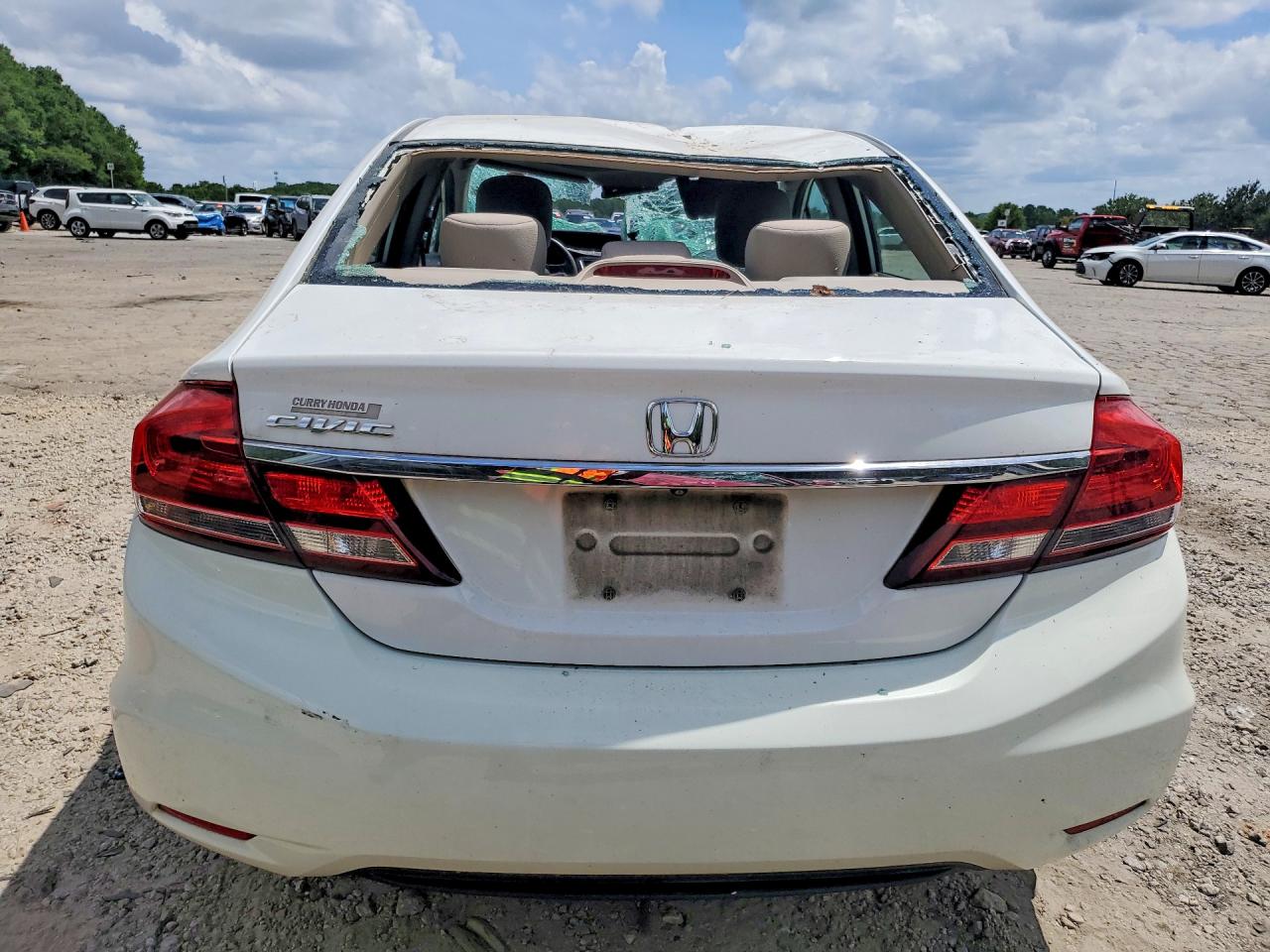 2013 Honda Civic Lx White vin: 19XFB2F59DE030226