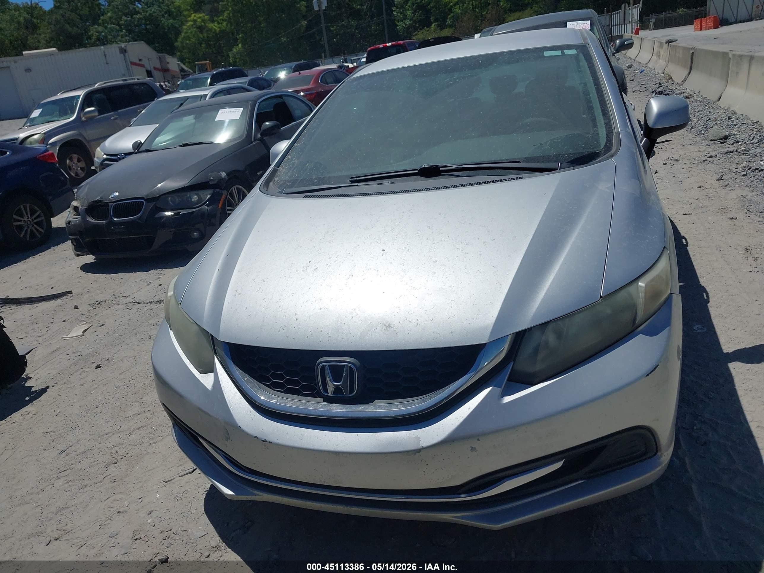 2013 Honda Civic Lx Silver vin: 19XFB2F59DE040738