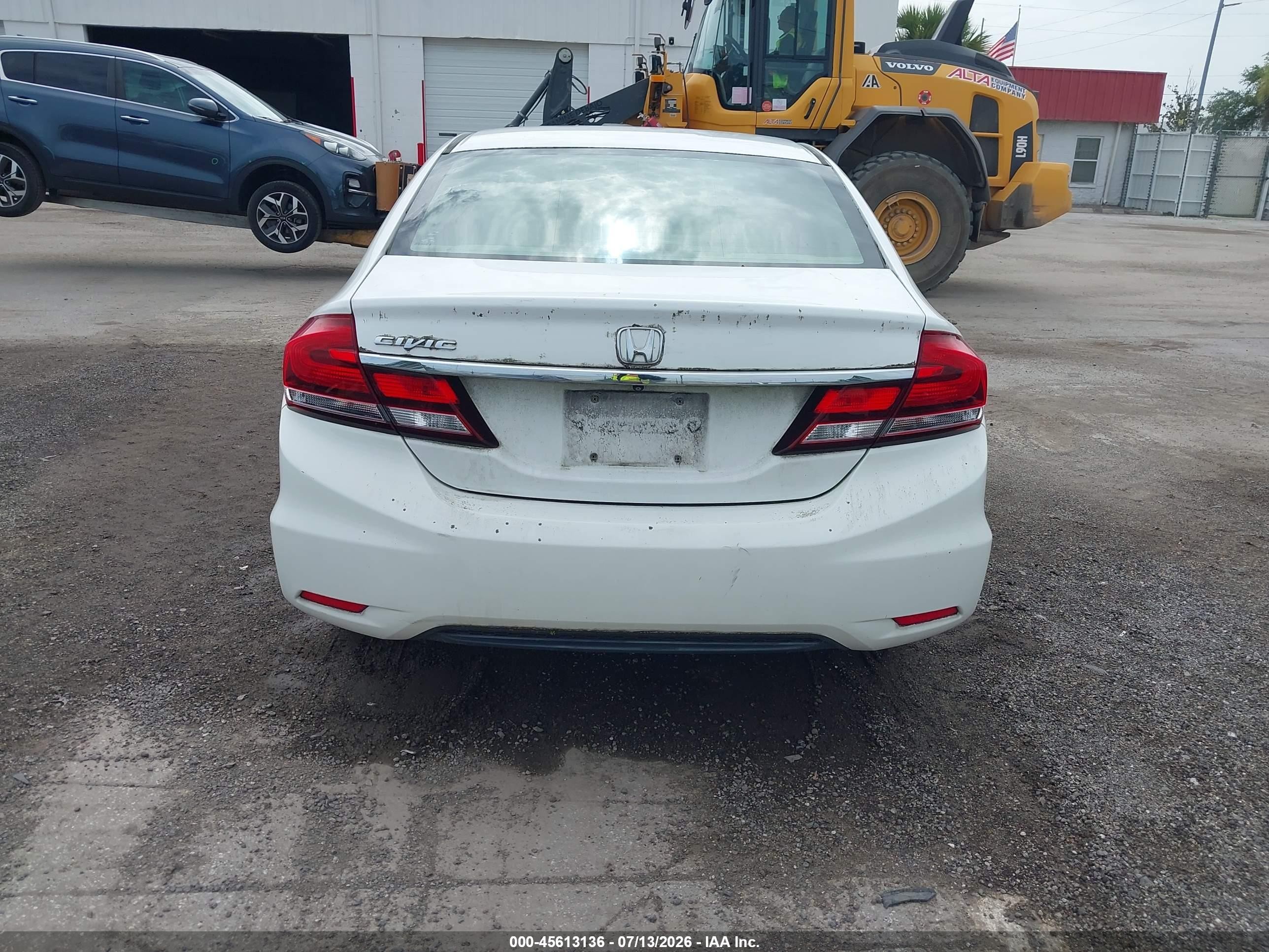 2013 Honda Civic Lx Белый vin: 19XFB2F59DE048998