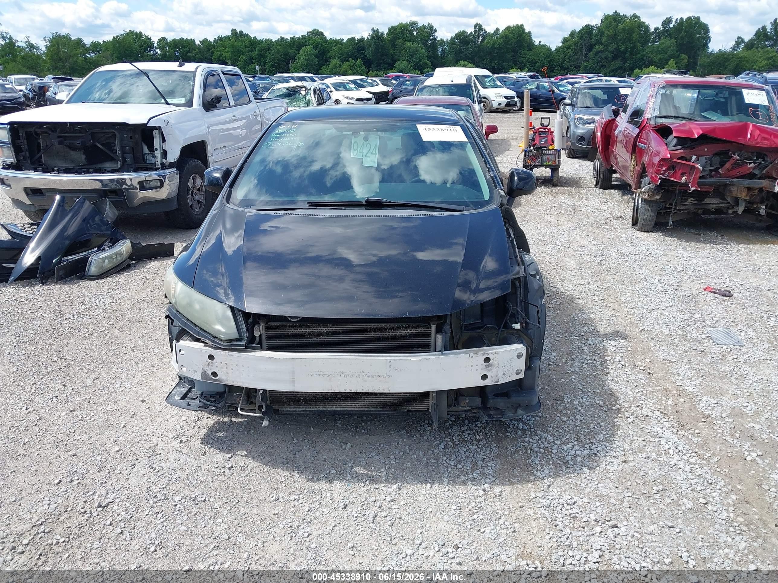 2013 Honda Civic Lx Black vin: 19XFB2F59DE054672