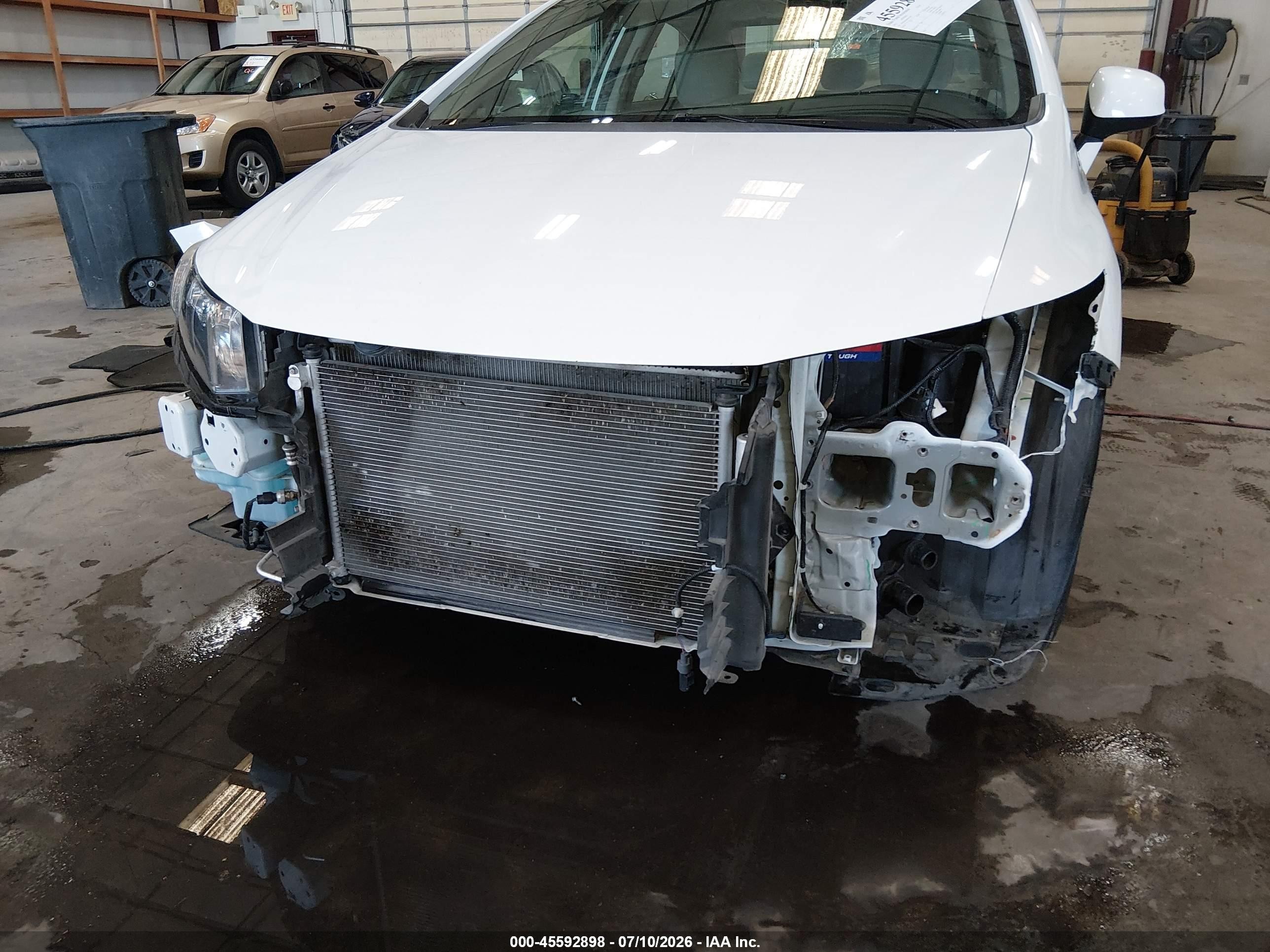 2013 Honda Civic Lx White vin: 19XFB2F59DE077269