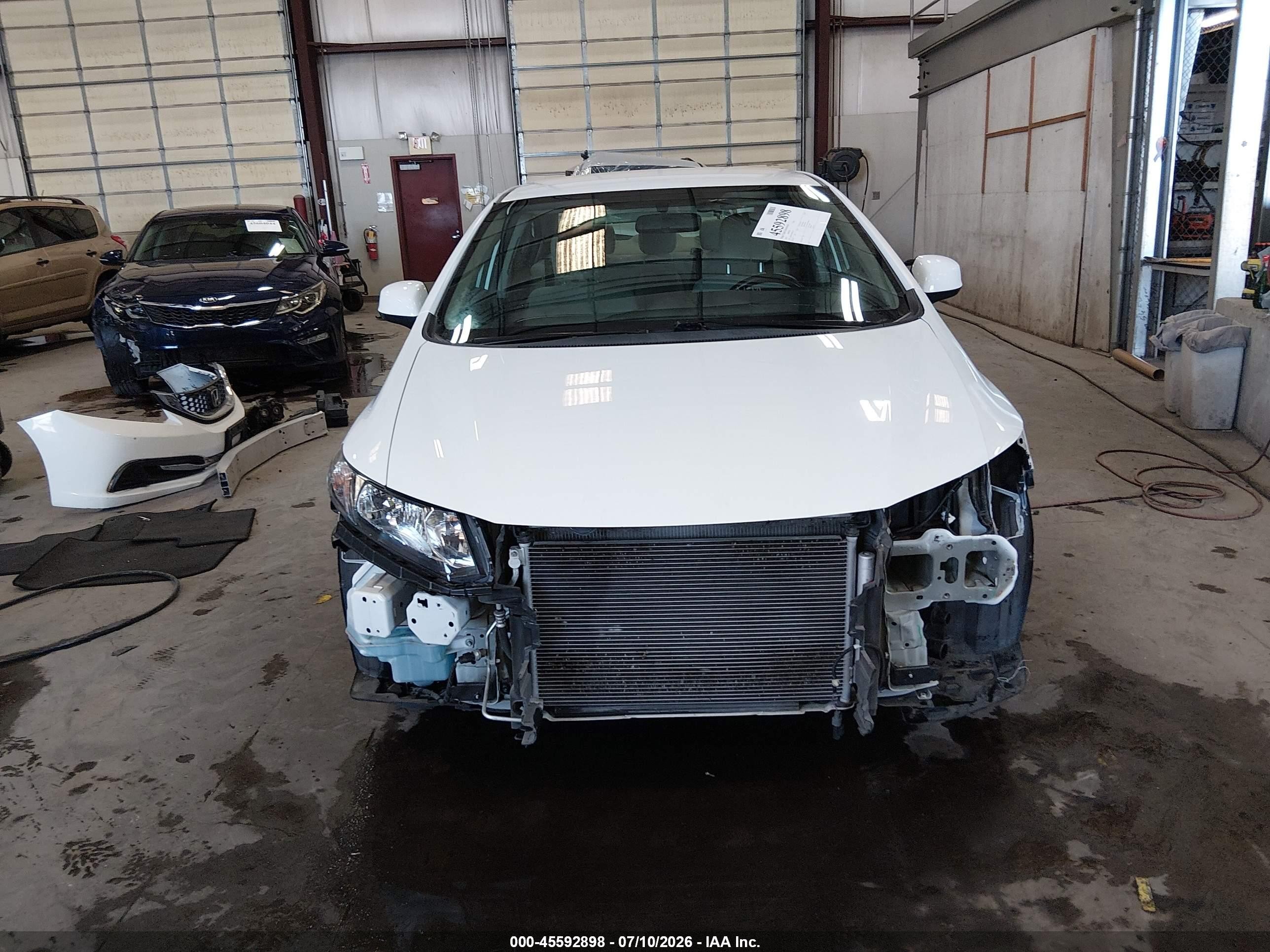 2013 Honda Civic Lx White vin: 19XFB2F59DE077269