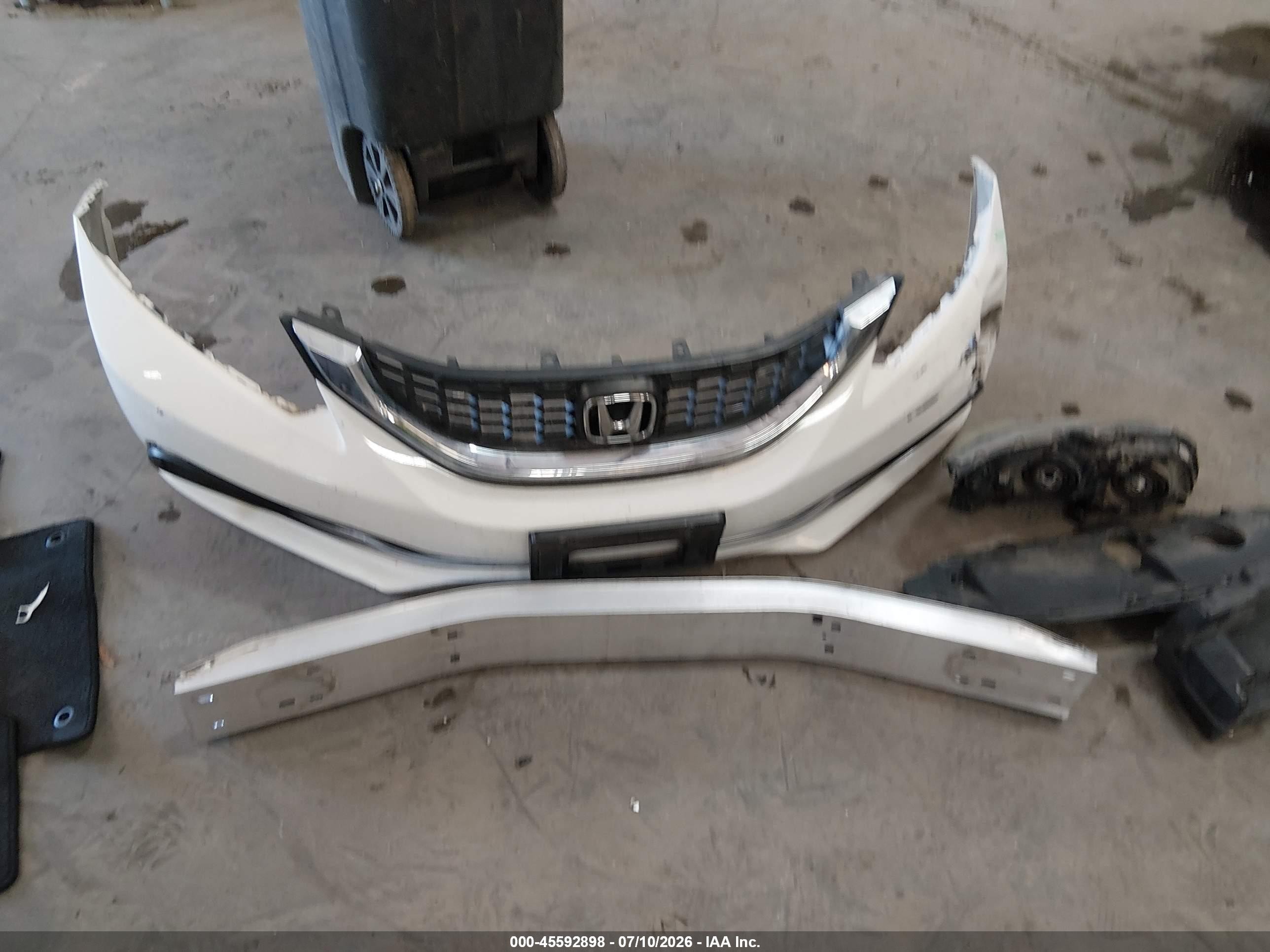 2013 Honda Civic Lx White vin: 19XFB2F59DE077269