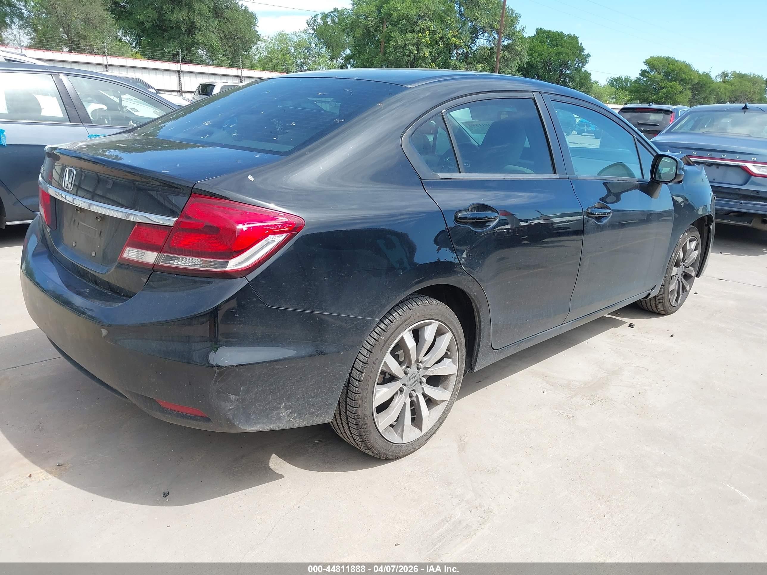 2013 Honda Civic Lx Black vin: 19XFB2F59DE083377