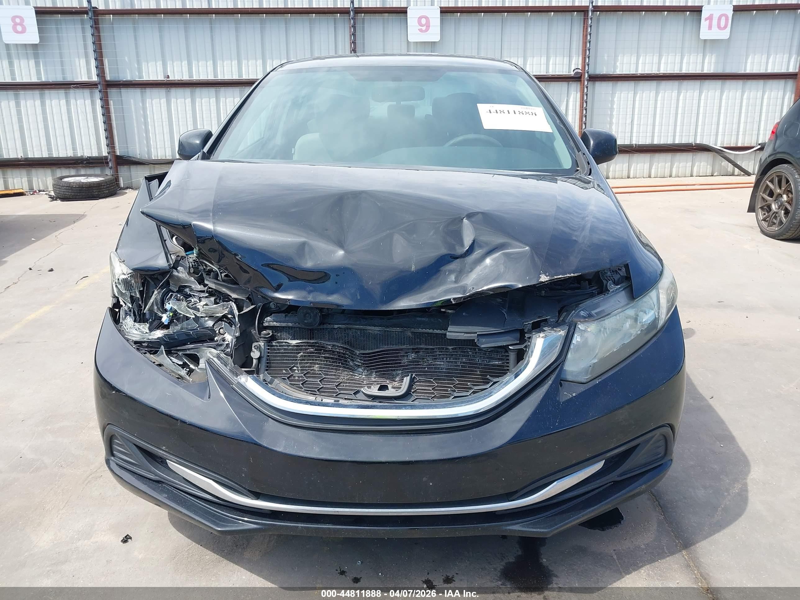 2013 Honda Civic Lx Black vin: 19XFB2F59DE083377