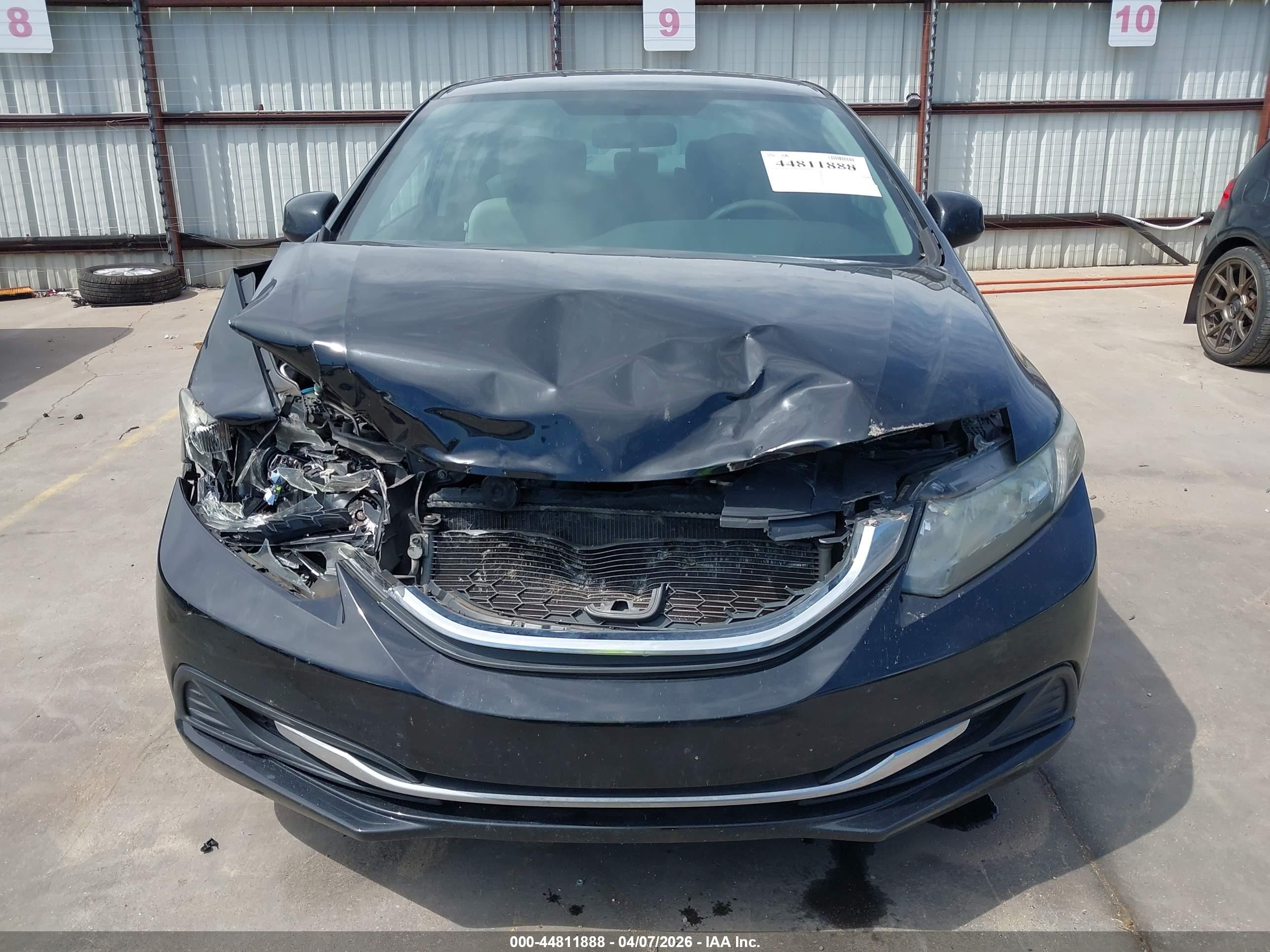2013 Honda Civic Lx Black vin: 19XFB2F59DE083377